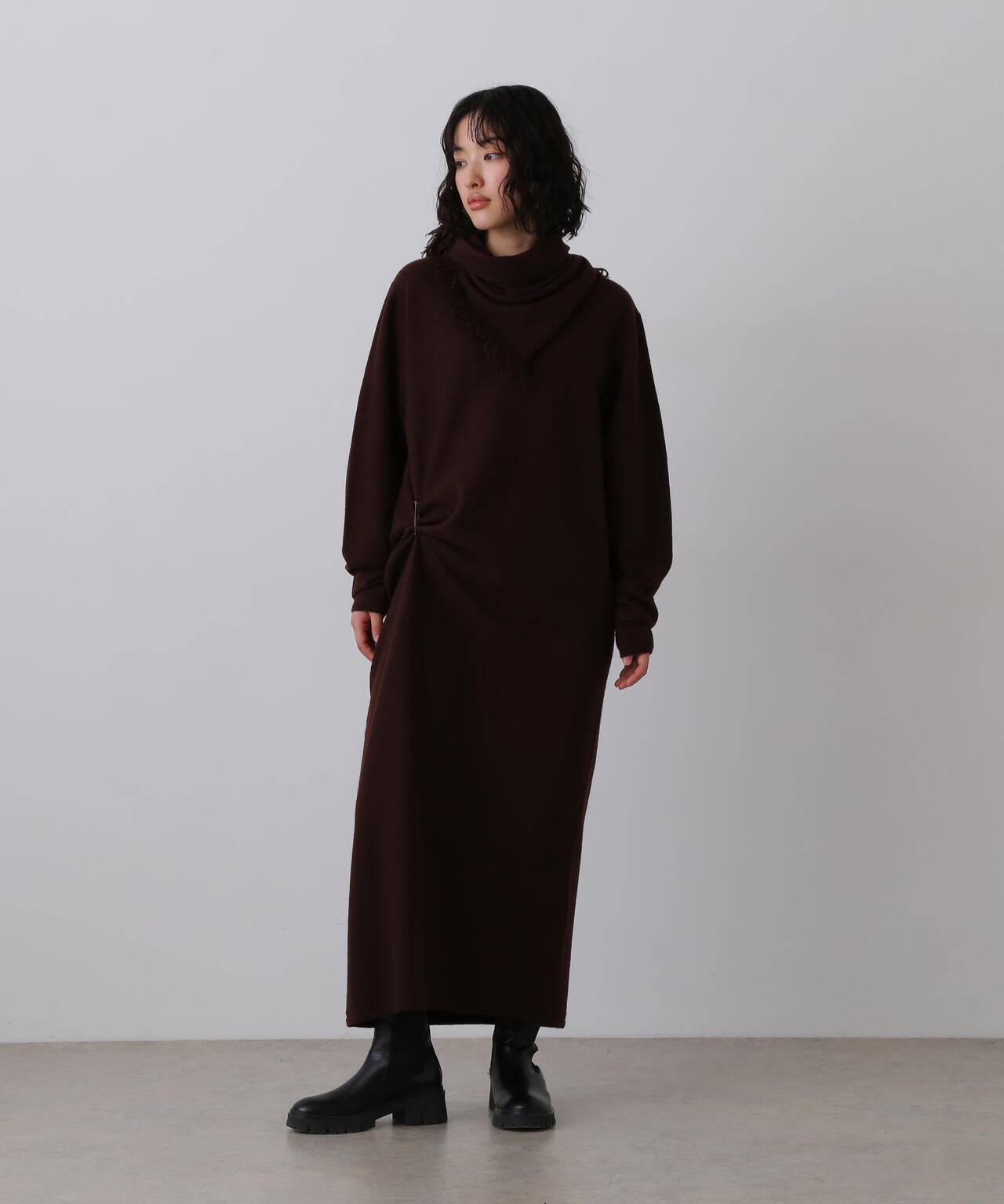 YLÈVE / ULTARAFINE MERINO WOOL MILLED KNIT ONE PIECE | YLÈVE