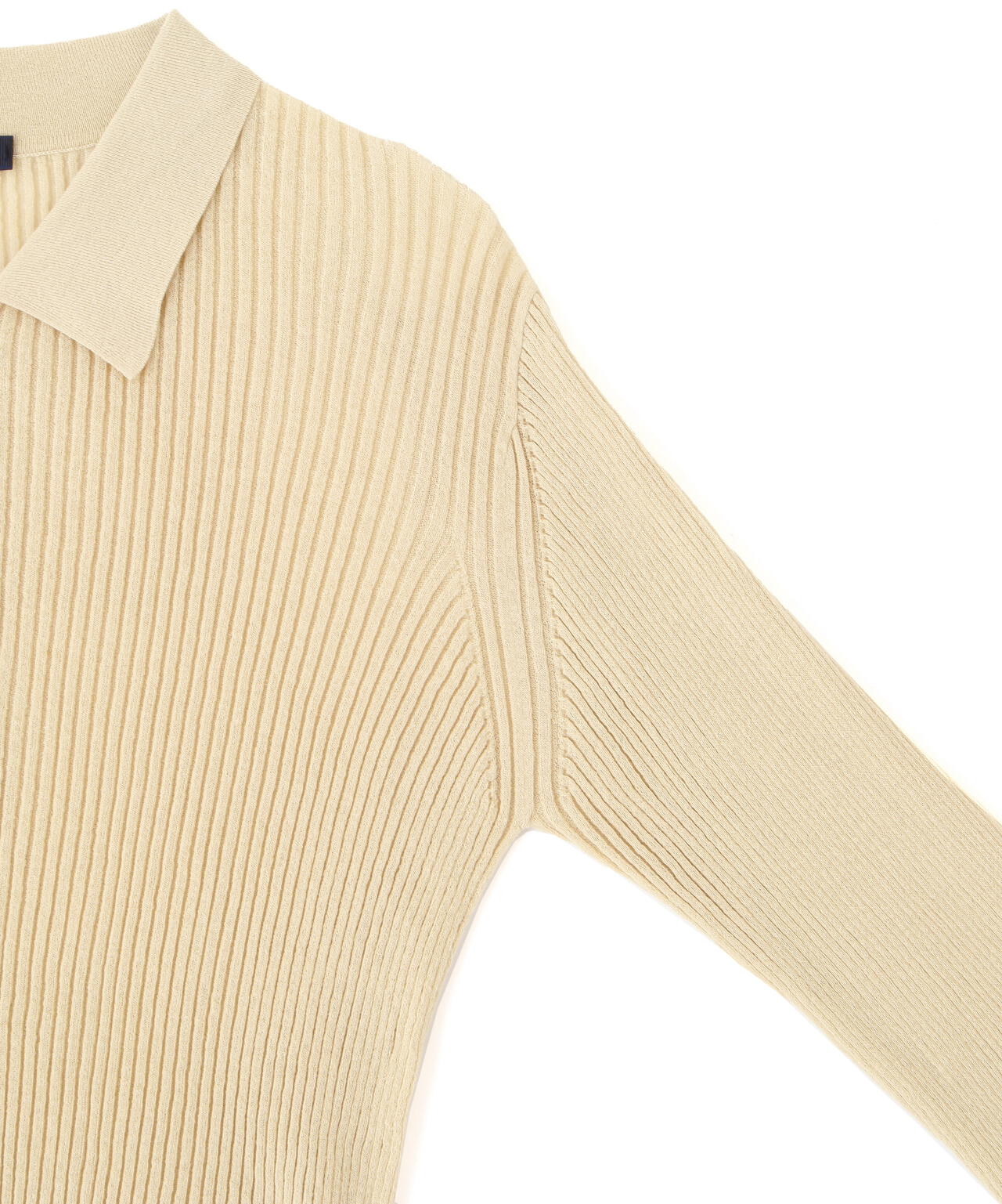 YLEVE / SHEER RIB KNIT LONG SLEEVE POLO | YLÈVE（イレーヴ