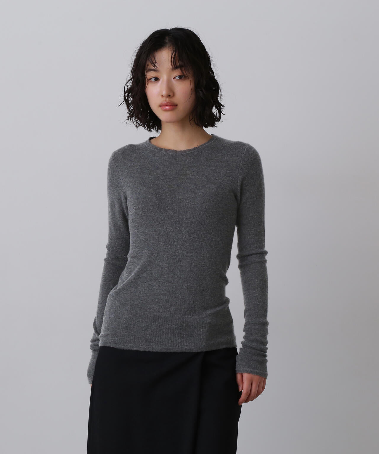 YLÈVE / CASHMERE SILK KNIT PULL OVER | YLÈVE（イレーヴ） ｜【公式