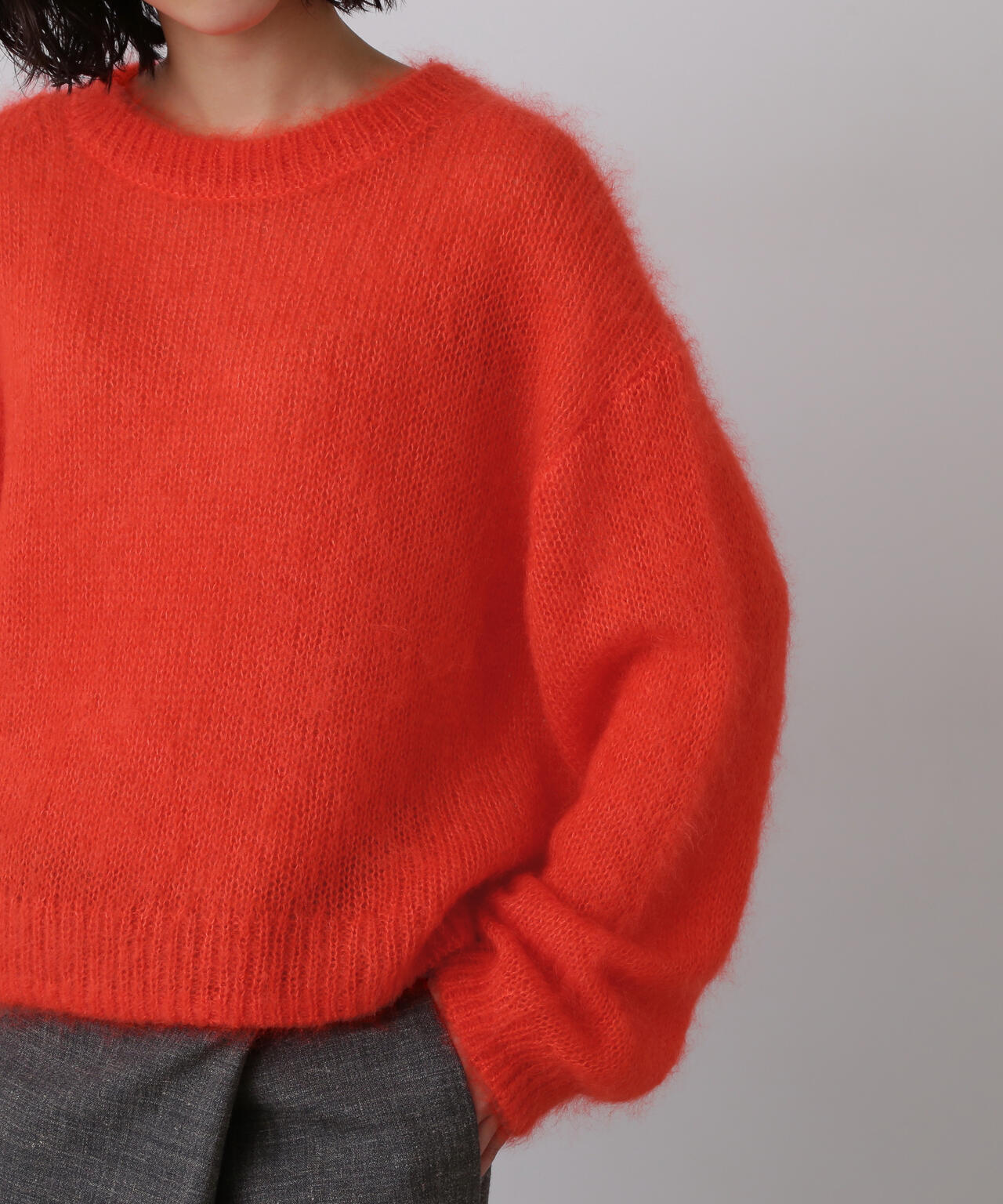 YLÈVE / MOHAIR SILK KNIT PULL OVER