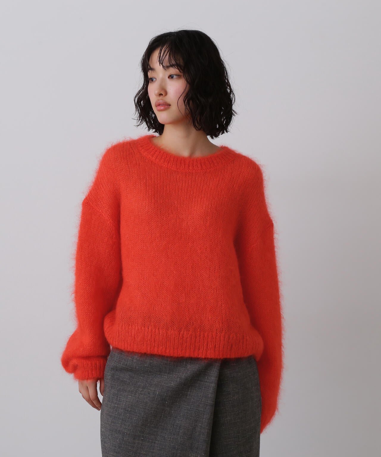 YLÈVE / MOHAIR SILK KNIT PULL OVER
