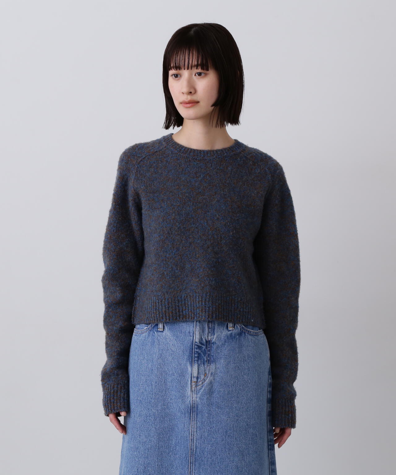 YLÈVE / ITARIAN MERINO WOOL MELANGE KNIT PULL OVER | YLÈVE