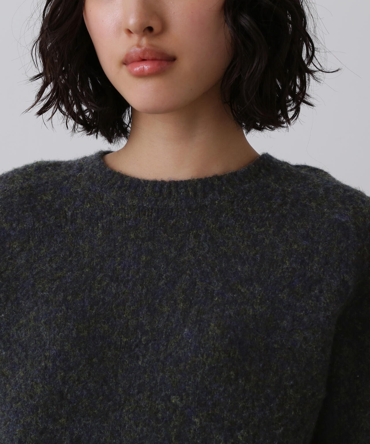 YLEVE / ITARIAN MERINO WOOL MELANGE KNIT PULL OVER | YLÈVE