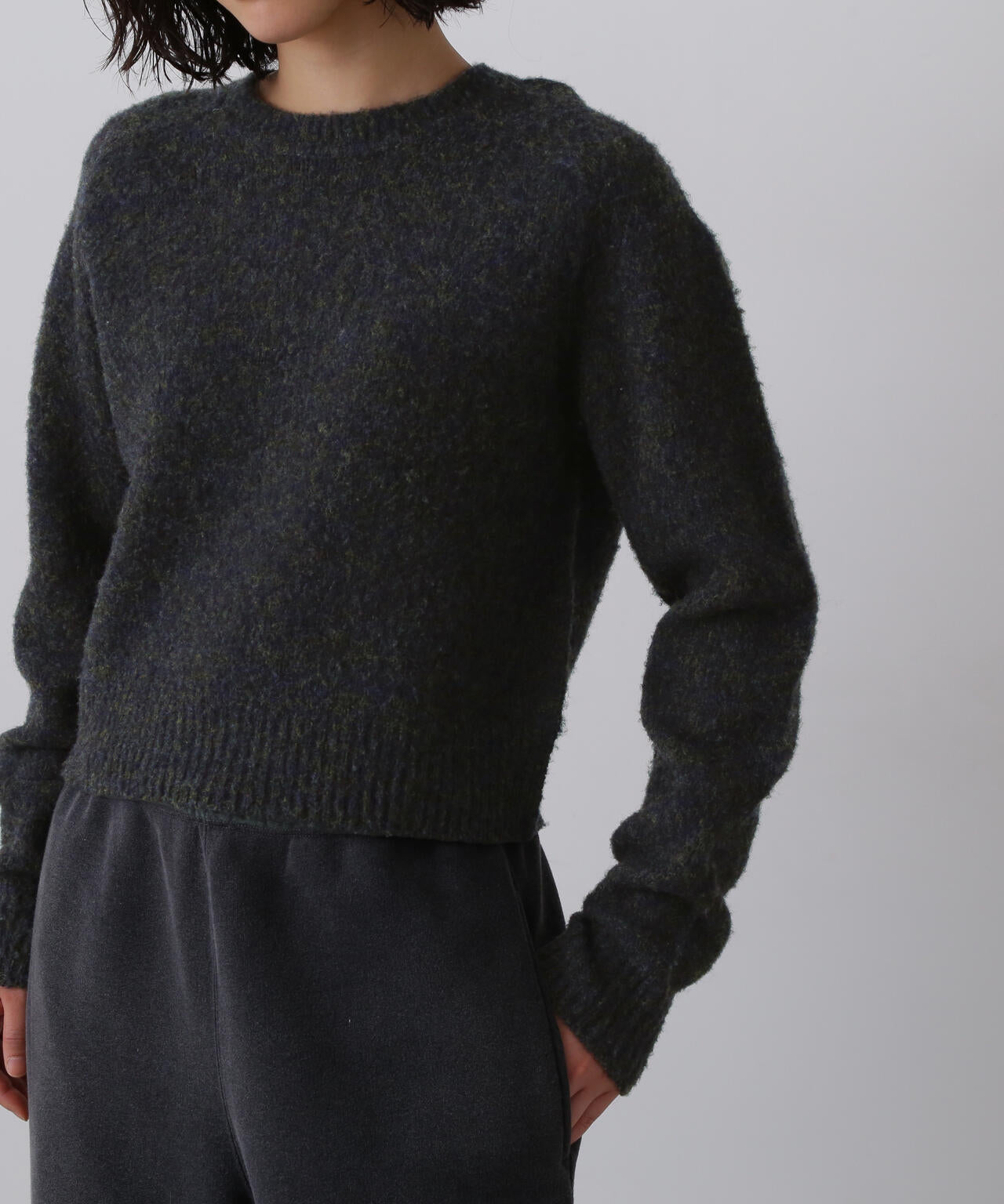 YLÈVE / ITARIAN MERINO WOOL MELANGE KNIT PULL OVER | YLÈVE