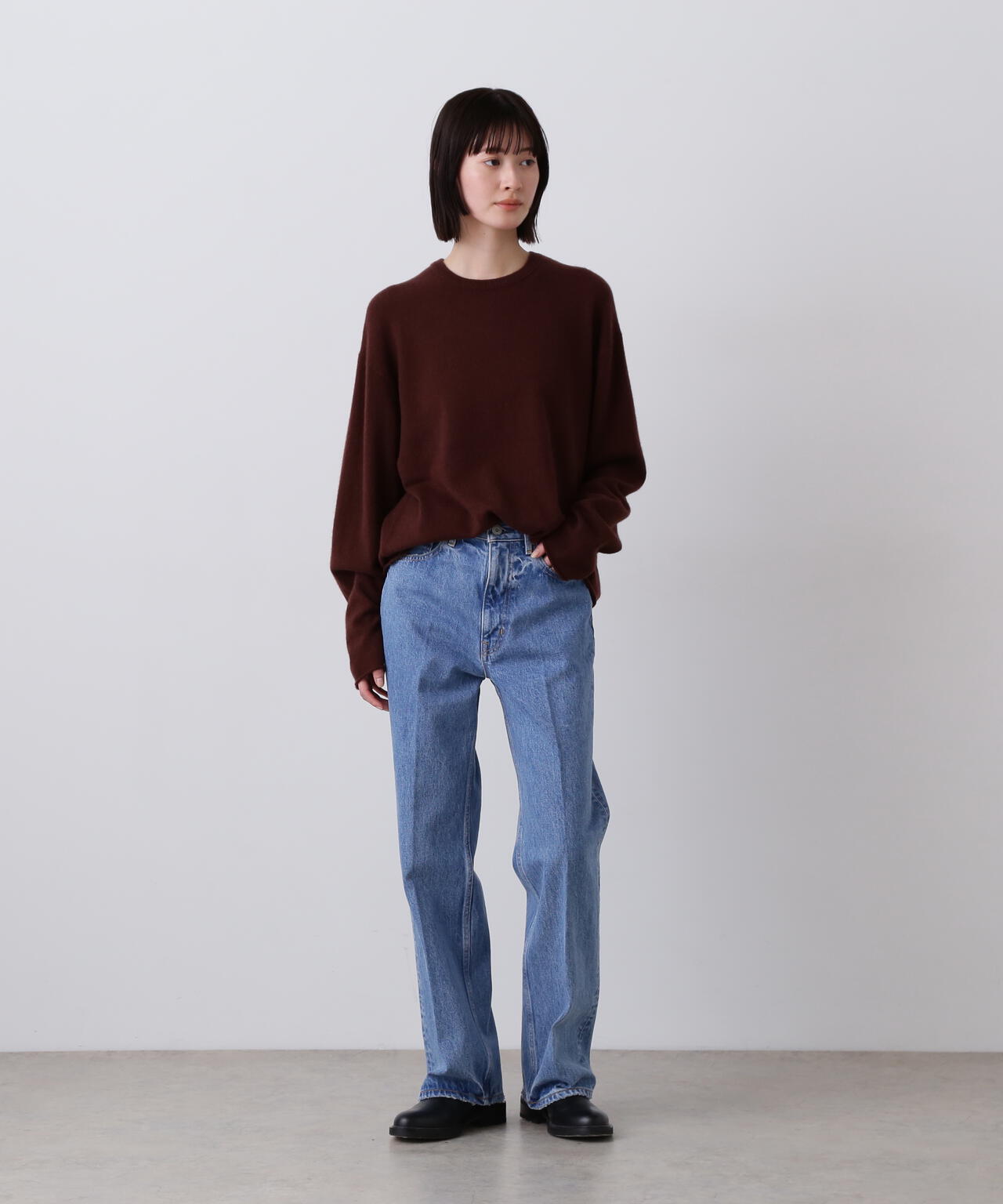 YLÈVE / CASHMERE KNIT T‐SHIRT
