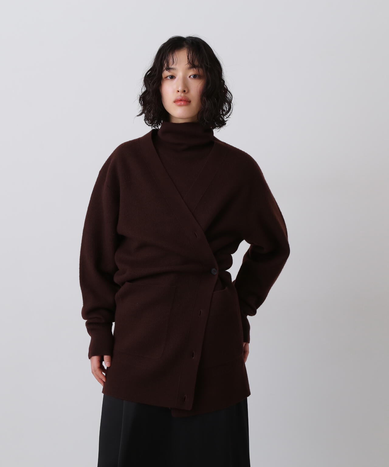 美品★YLEVE｜定価4万 22AW エクストラファインメリノウールニット YLÈVE / ULTARAFINE MERINO WOOL MILLED KNIT CARDIGAN | YLÈVE