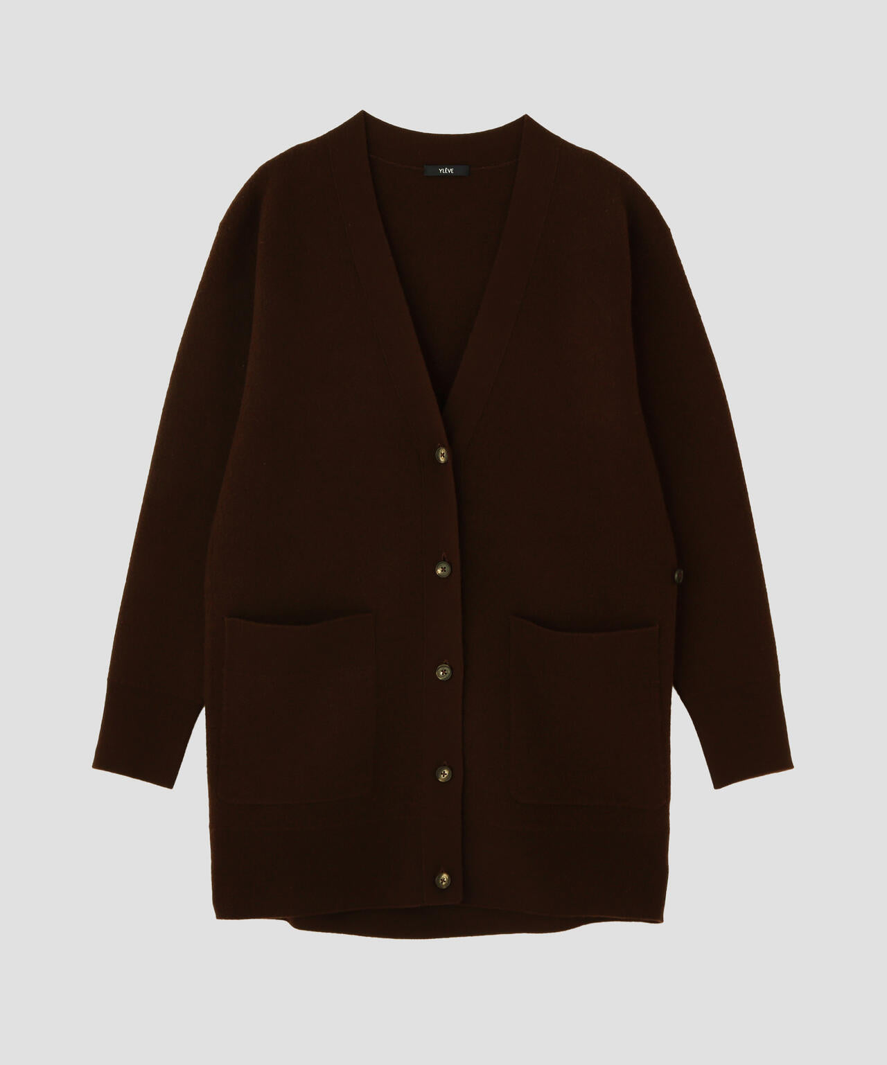 YLÈVE / ULTARAFINE MERINO WOOL MILLED KNIT CARDIGAN | YLÈVE