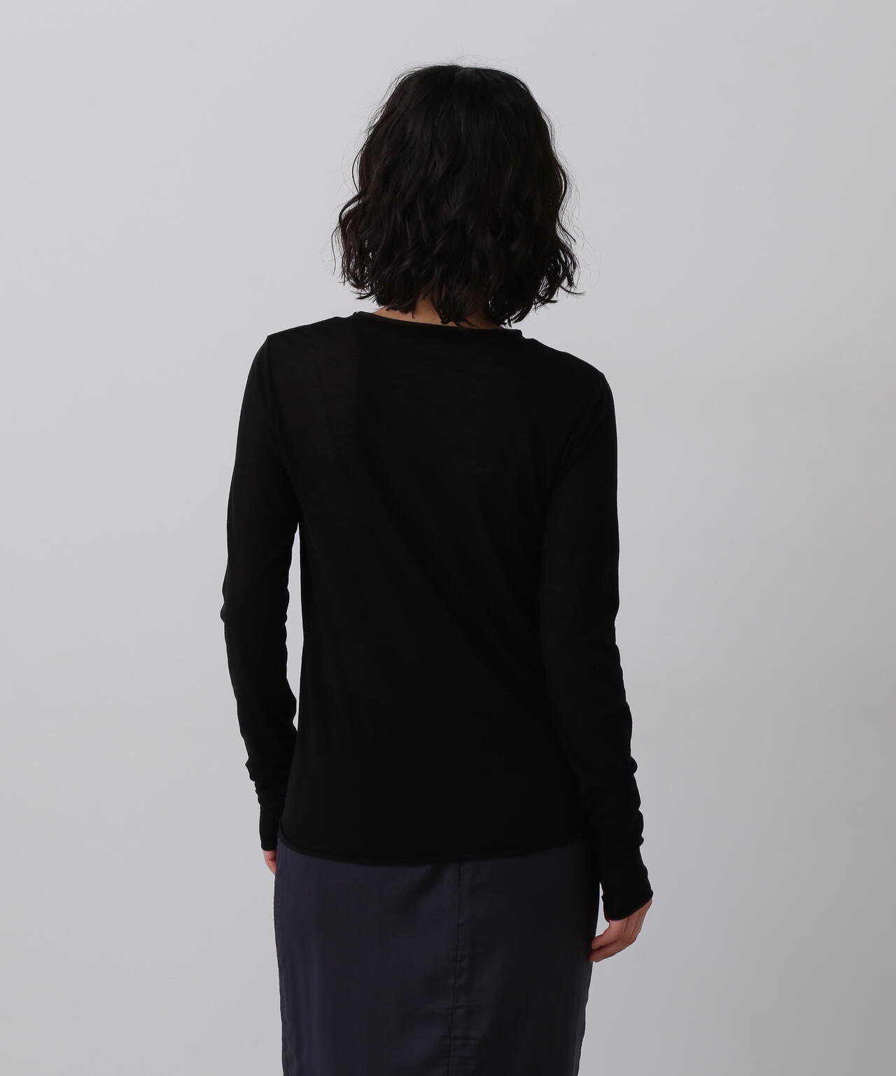 YLÈVE / COTTON SUPER HIGH-TWISTED BIO PULL OVER