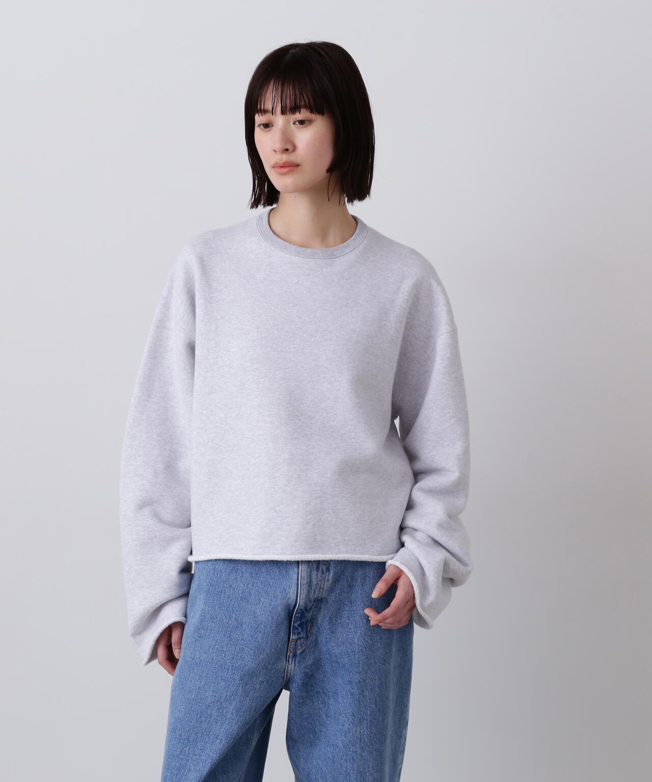 【訳あり】　ドイツ Bremshey & Co Variettバウハウス　送料込 A52523]HARVESTY(ハーベスティ)PRINTED SWEATSHIRTプリント スウェット