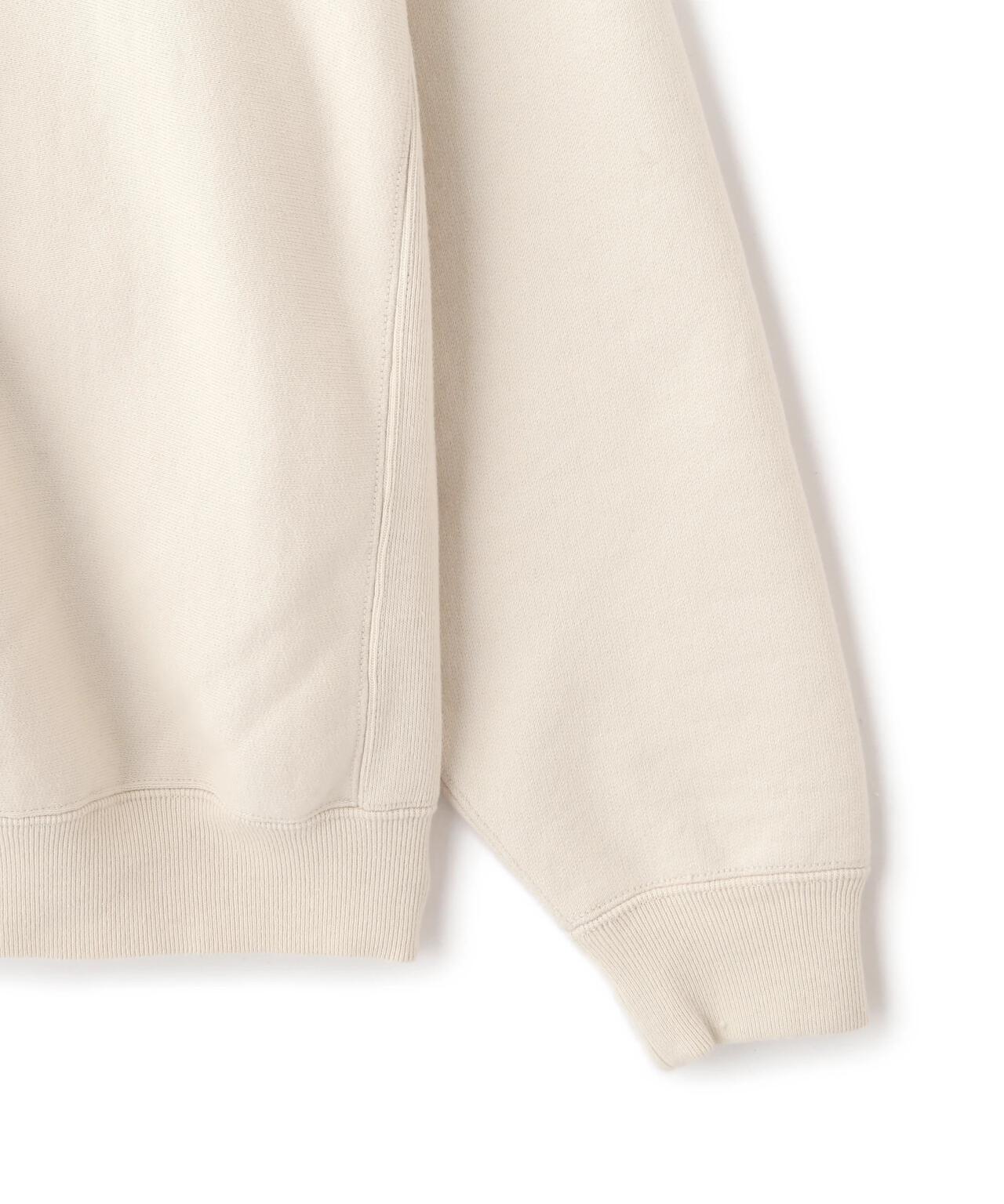 YLÈVE / HEAVY WEIGHT FLEECE BLEACH SNAP PULLOVER