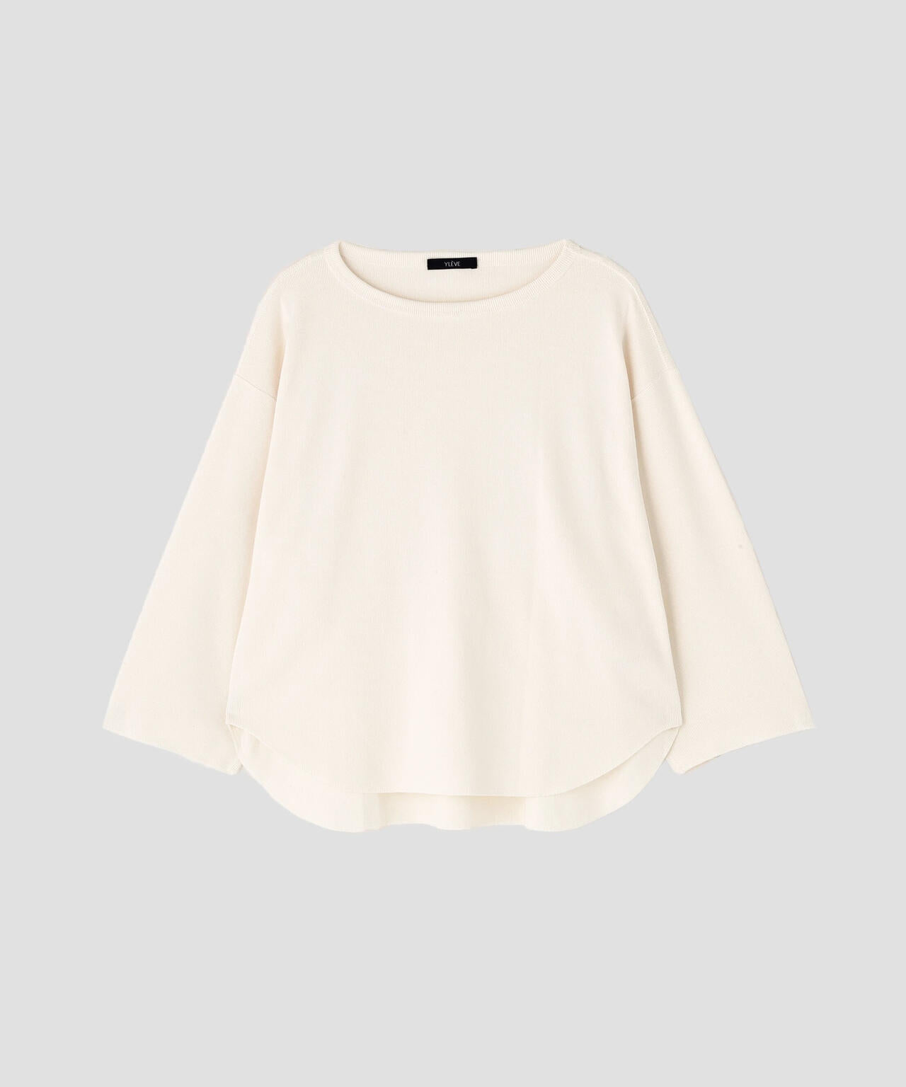 極美品 イレーヴ YLEVE ギャザープルオーバー Vネック コットン 白 YLEVE / COTTON RIB PULL OVER | YLÈVE（イレーヴ） ｜【公式】通販mix