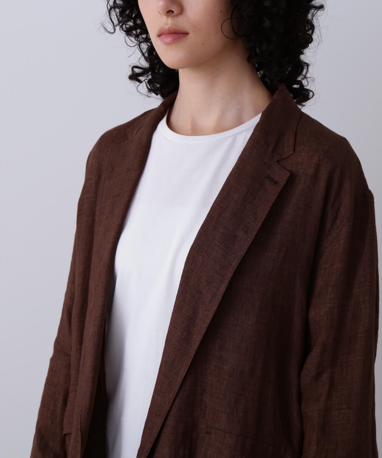 YLEVE / LINEN POPLIN JACKET