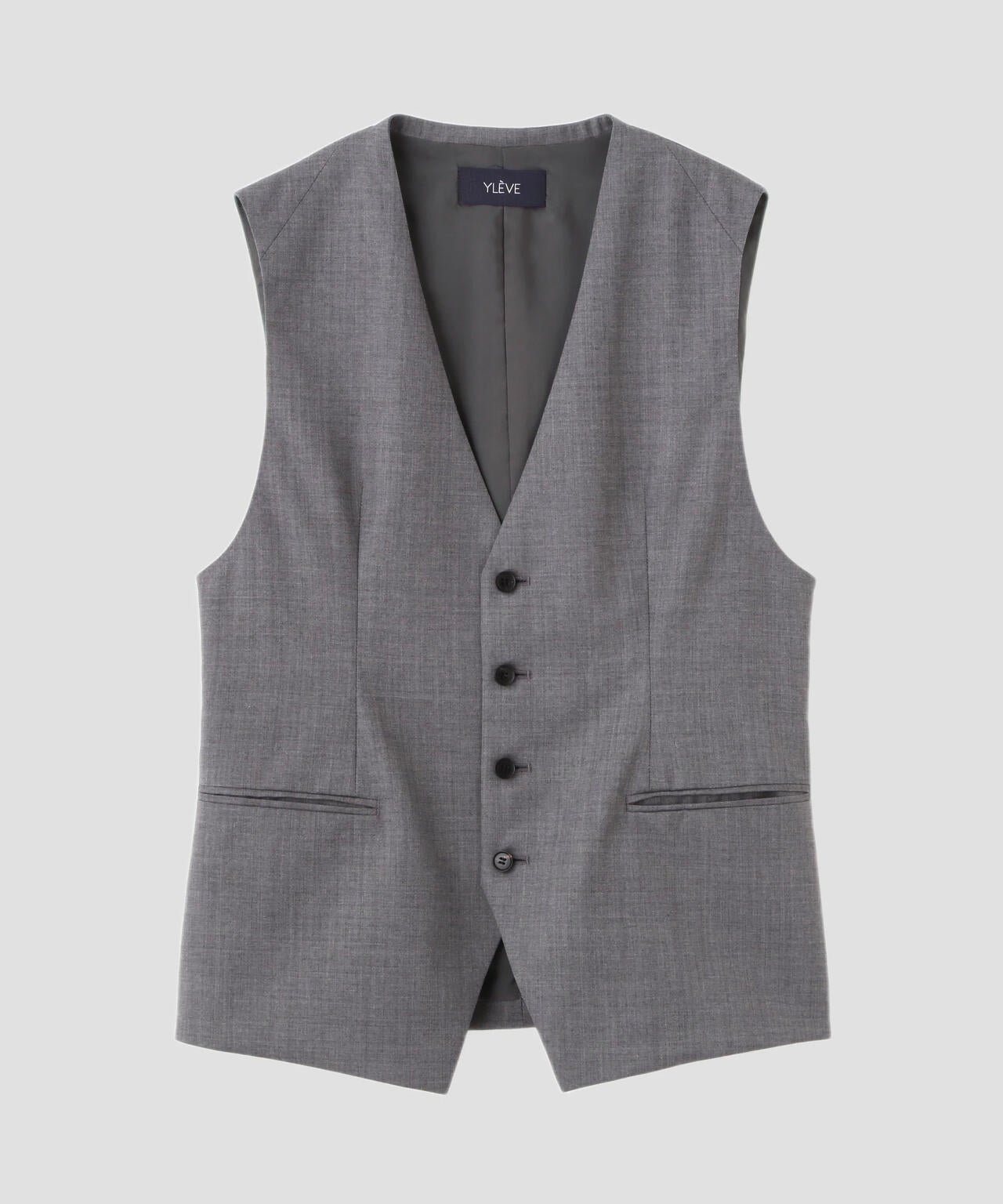 イレーヴ ベスト YLEVE / SUPER120'S CHAMBRAY WOOL VEST | YLÈVE（イレーヴ） ｜【公式