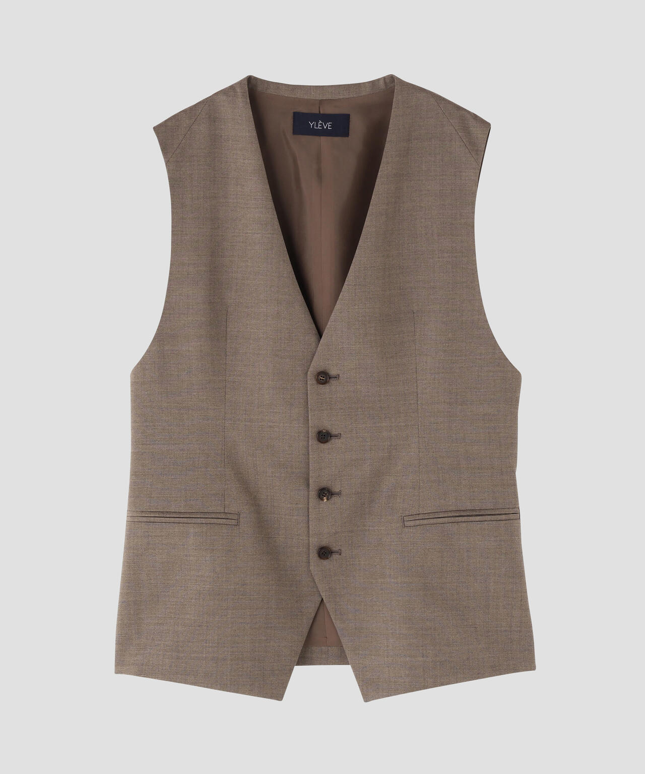 イレーヴ ベスト YLEVE / SUPER120'S CHAMBRAY WOOL VEST | YLÈVE（イレーヴ） ｜【公式