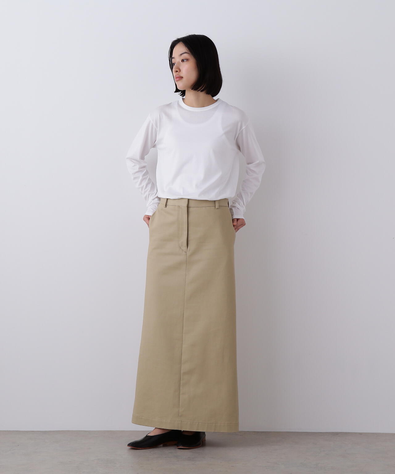 YLEVE / FINX COTTON CHINO SKIRT | YLÈVE（イレーヴ） ｜【公式】通販