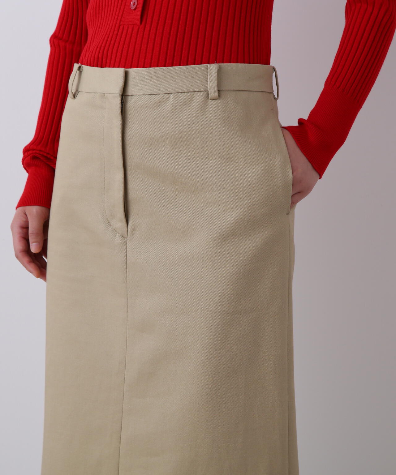 YLEVE / FINX COTTON CHINO SKIRT | YLÈVE（イレーヴ） ｜【公式】通販