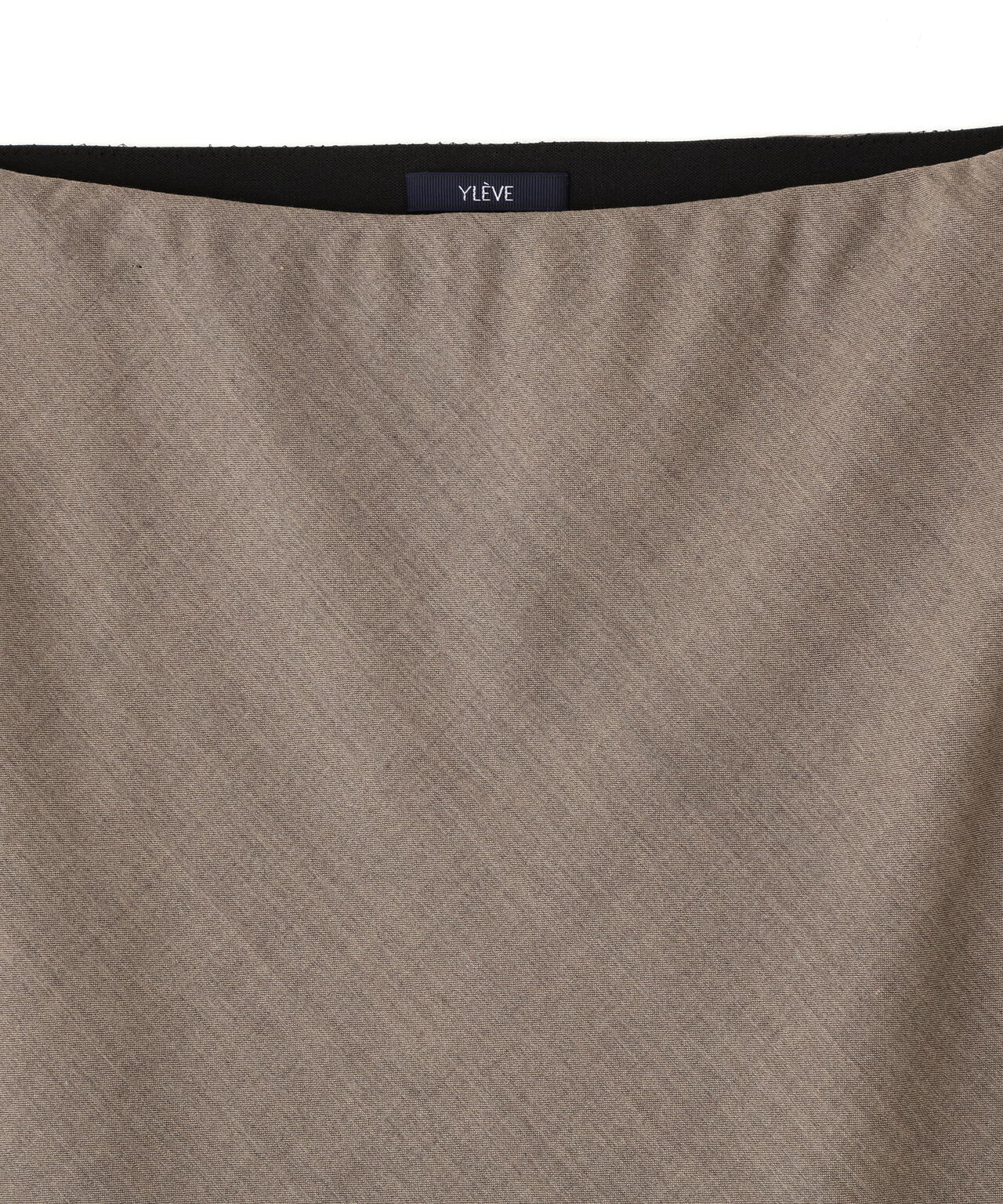 YLEVE / SUPER120'S CHAMBRAY WOOL BIAS SKIRT