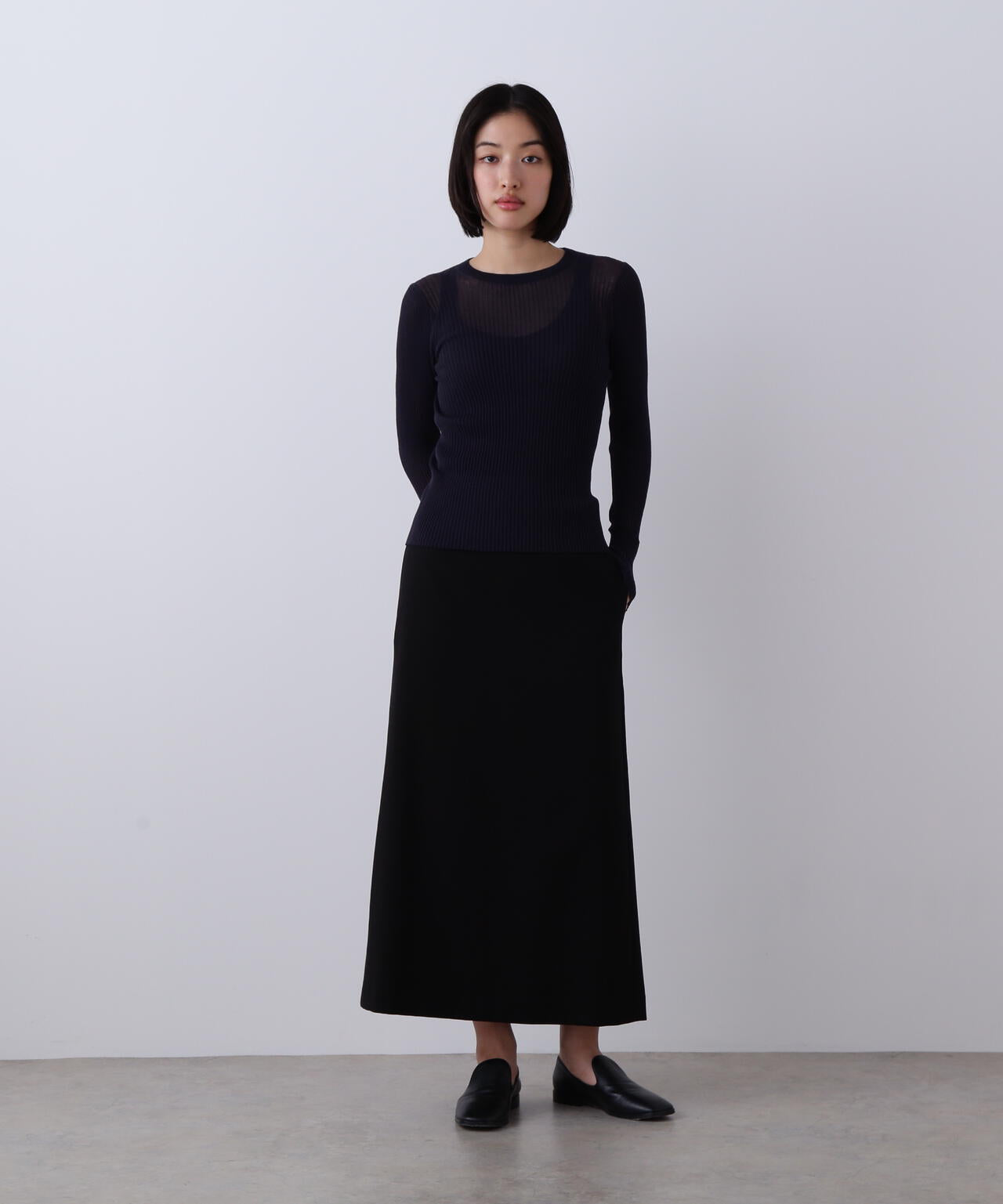 YLEVE / 100/2 GV TWILL DOUBLE WEAVE SKIRT | YLÈVE（イレーヴ