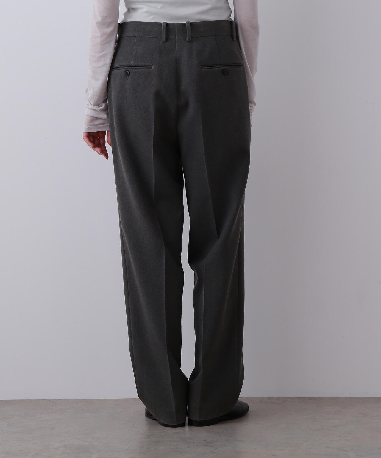 YLEVE / VINTAGE PIGMENTDYE WOOL TROUSERS