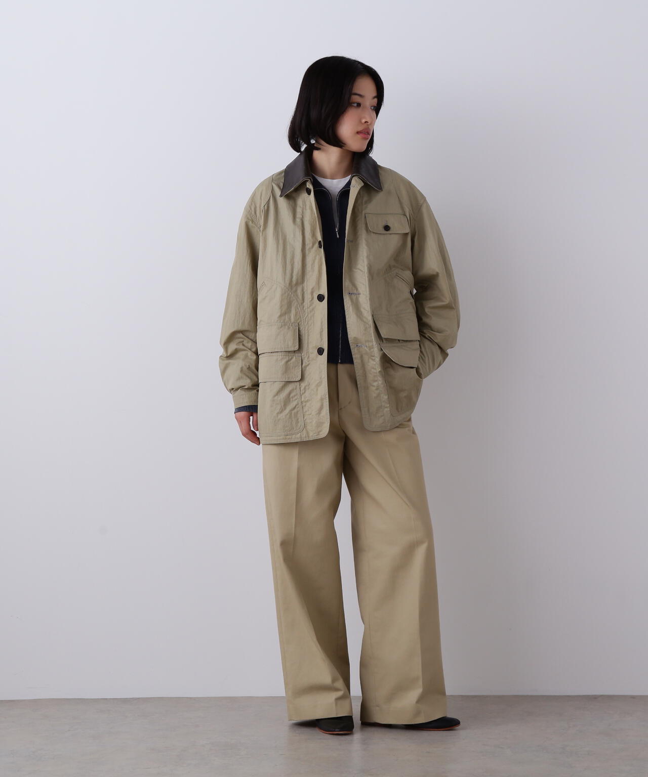 YLÈVE / FINX COTTON CHINO TROUSERS