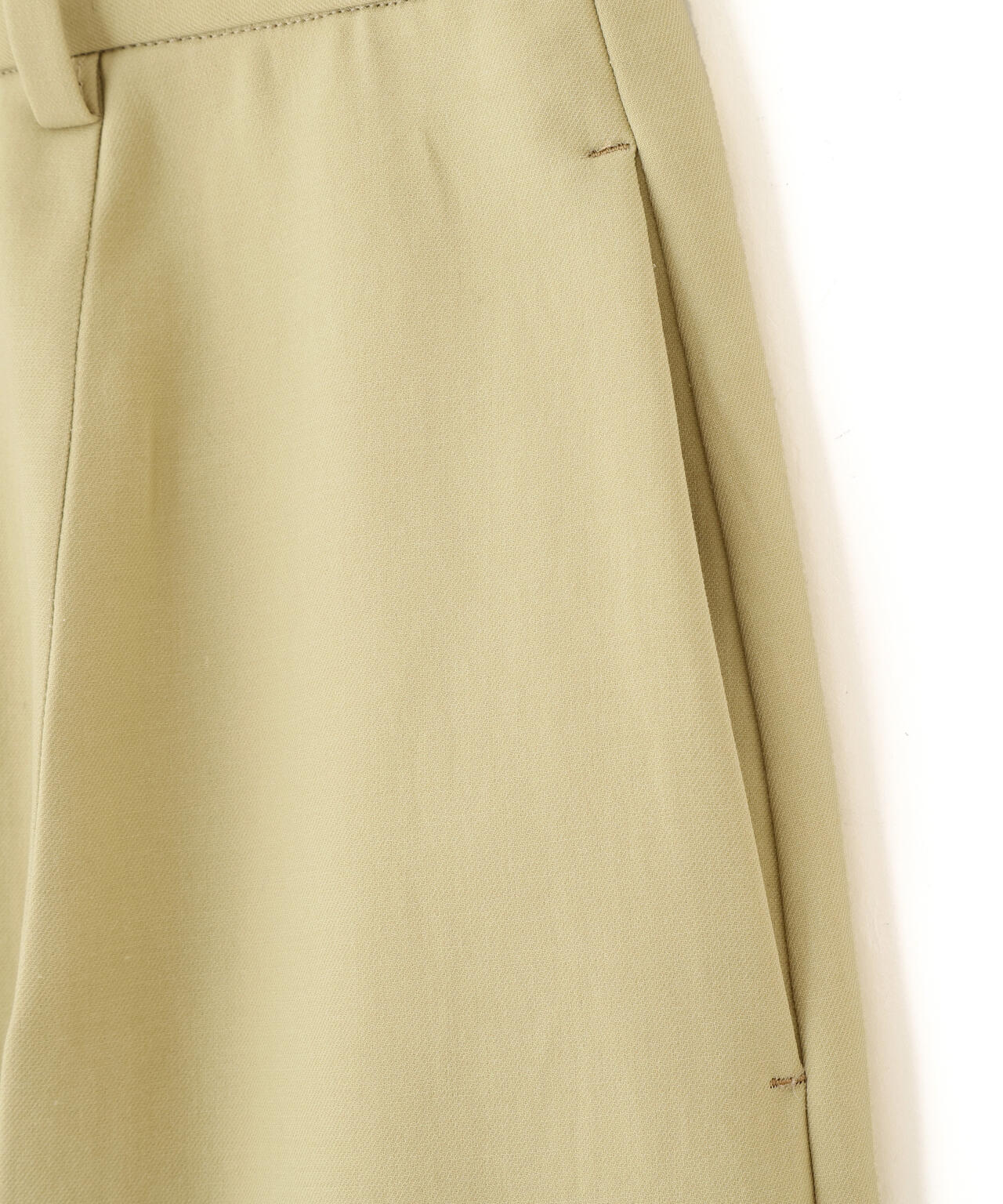 YLEVE / 100/2 GV TWILL DOUBLE WEAVE CURVED TROUSERS