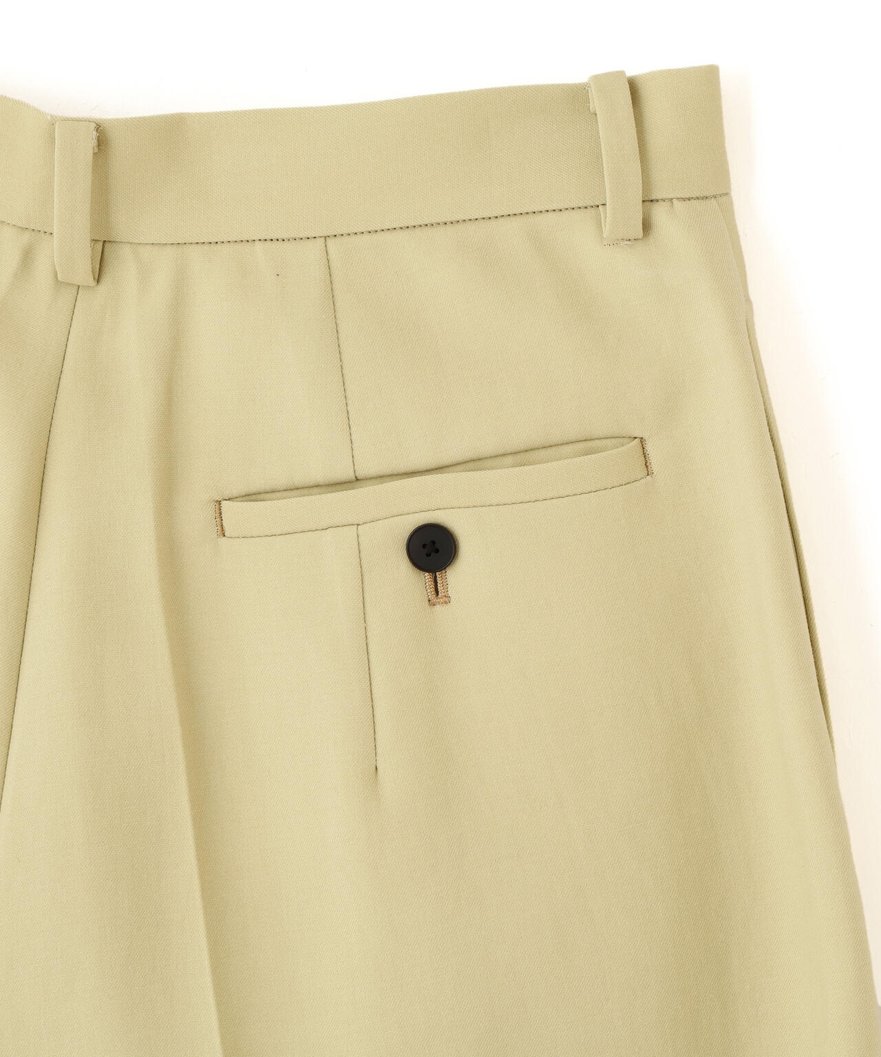 YLEVE / 100/2 GV TWILL DOUBLE WEAVE CURVED TROUSERS