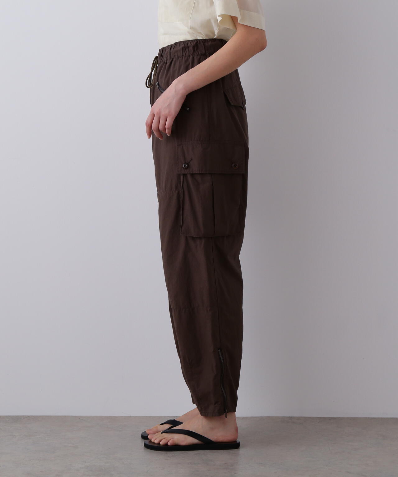YLEVE / HIGH DENSITY TYPEWRITER COTTON CARGO PANTS