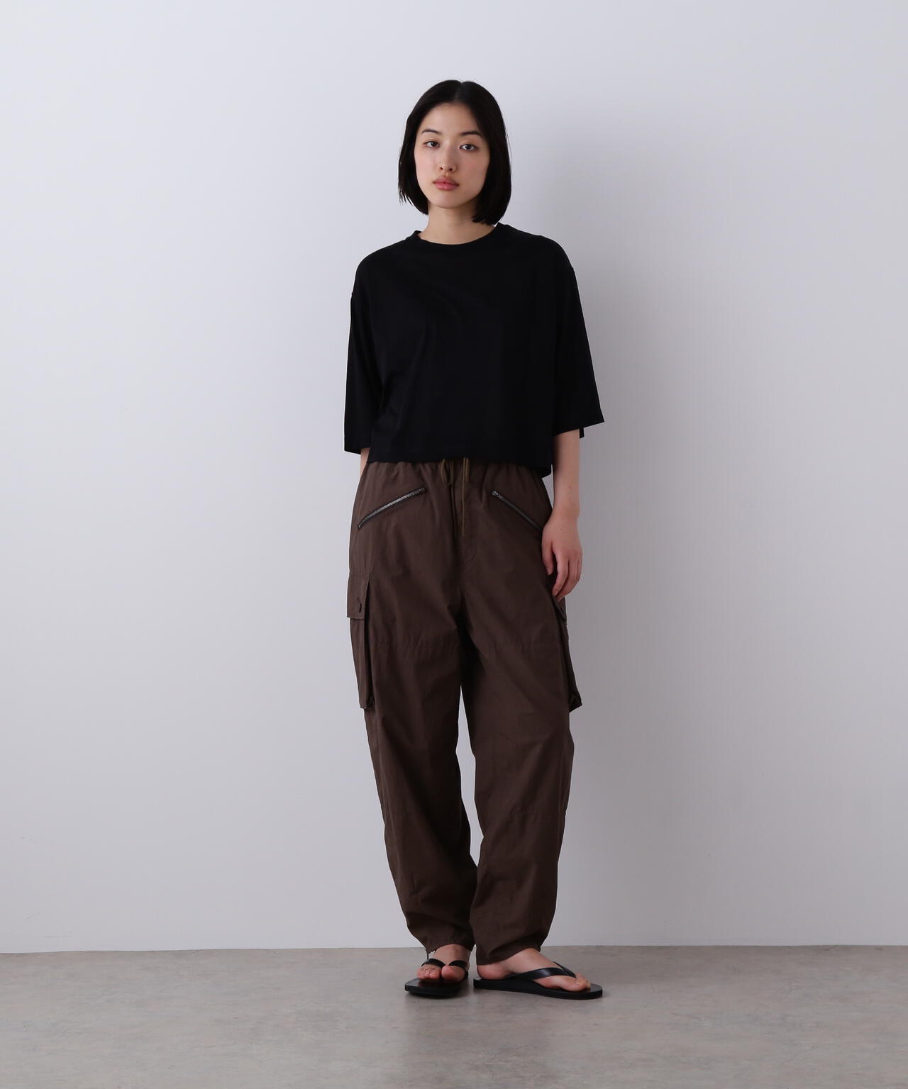 YLEVE / HIGH DENSITY TYPEWRITER COTTON CARGO PANTS