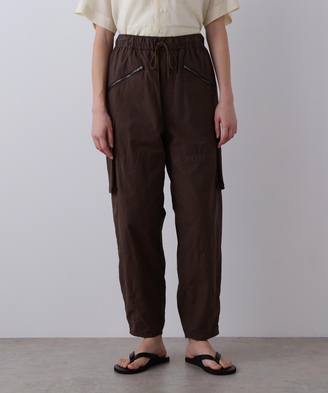 YLEVE / HIGH DENSITY TYPEWRITER COTTON CARGO PANTS