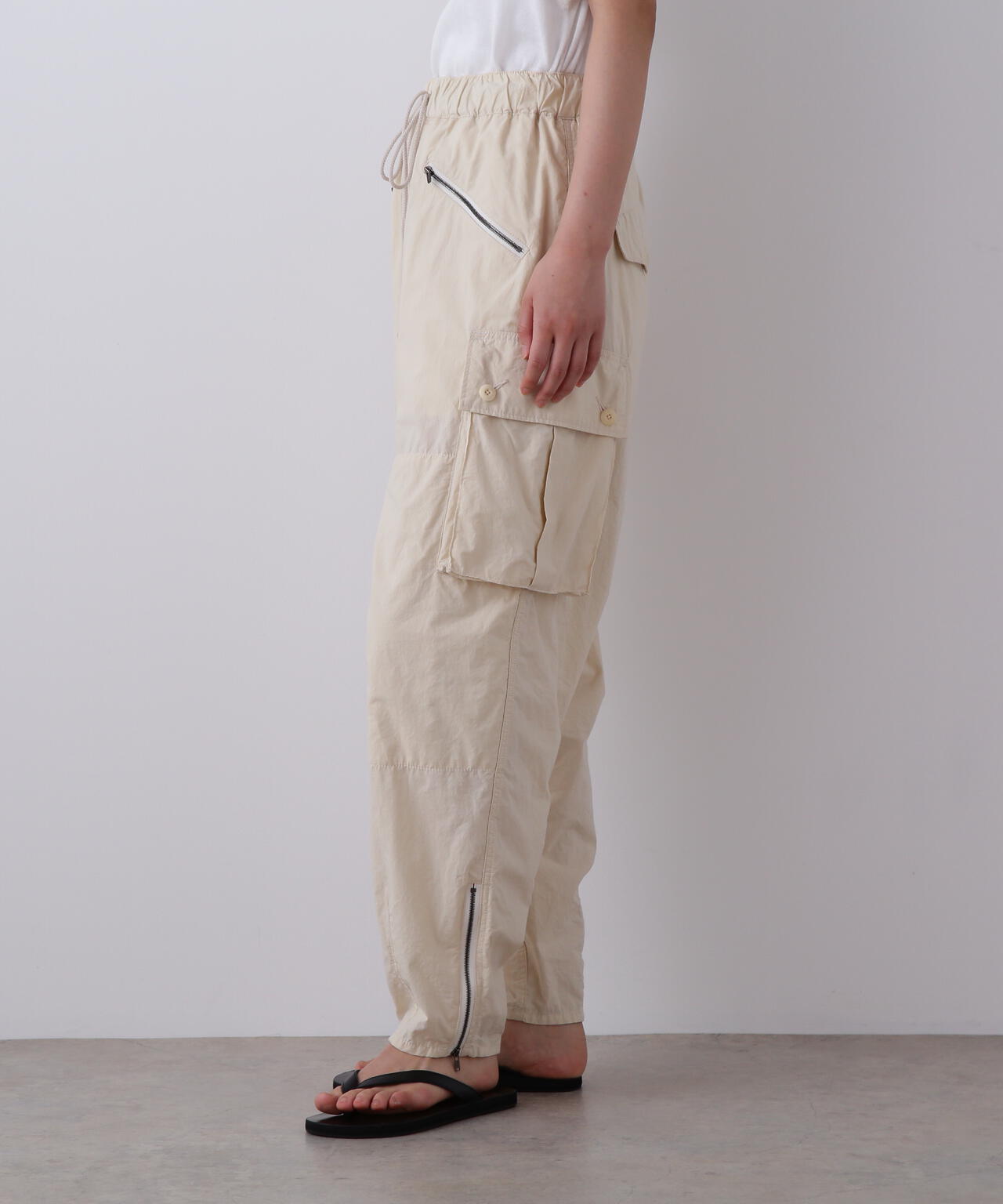 YLEVE / HIGH DENSITY TYPEWRITER COTTON CARGO PANTS