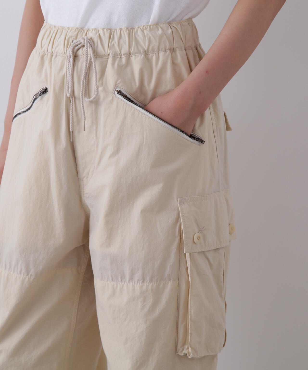 YLEVE / HIGH DENSITY TYPEWRITER COTTON CARGO PANTS