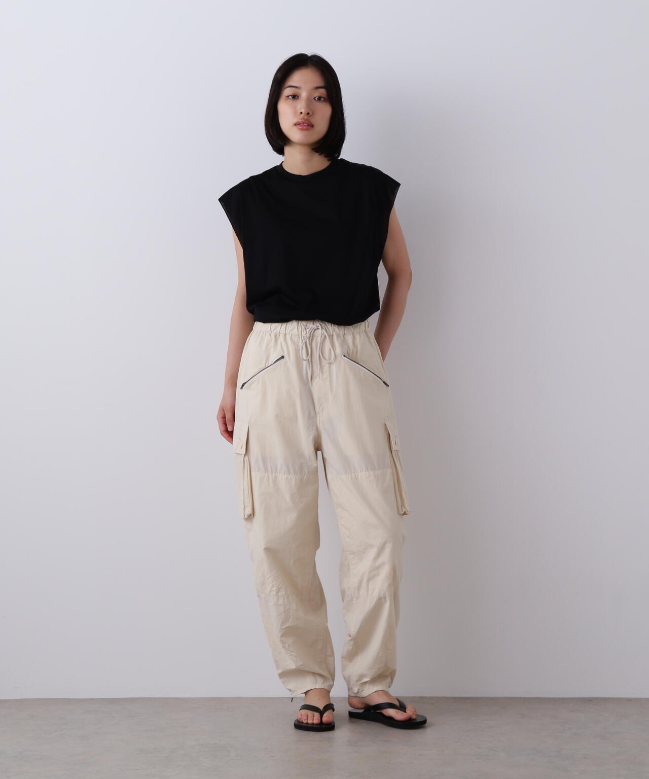 YLEVE / HIGH DENSITY TYPEWRITER COTTON CARGO PANTS | YLÈVE