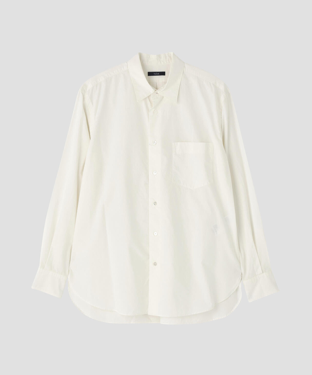YLEVE / COTTON SILK TYPEWRITER SHIRT | YLÈVE（イレーヴ） ｜【公式
