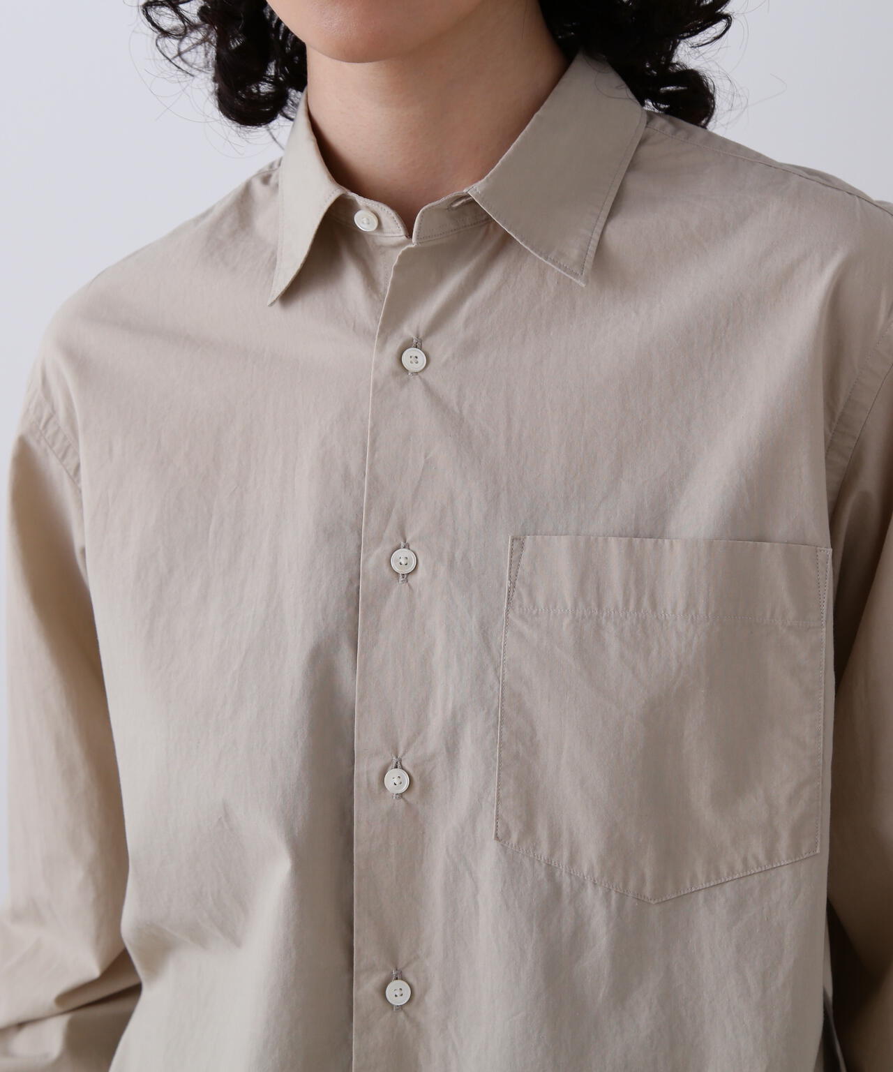 【最終価格】YLEVEシャツ YLEVE / COTTON SILK TYPEWRITER SHIRT | YLÈVE（イレーヴ） ｜【公式
