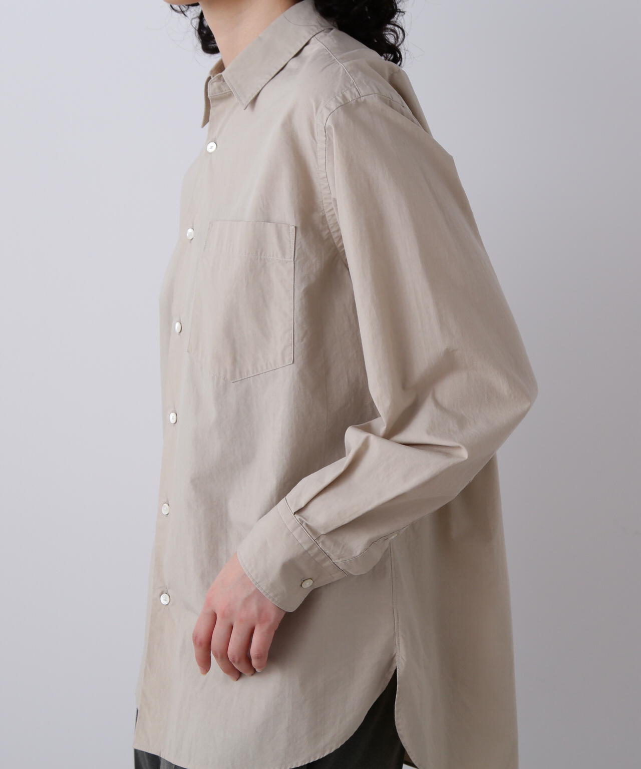 YLEVE / COTTON SILK TYPEWRITER SHIRT | YLÈVE（イレーヴ） ｜【公式