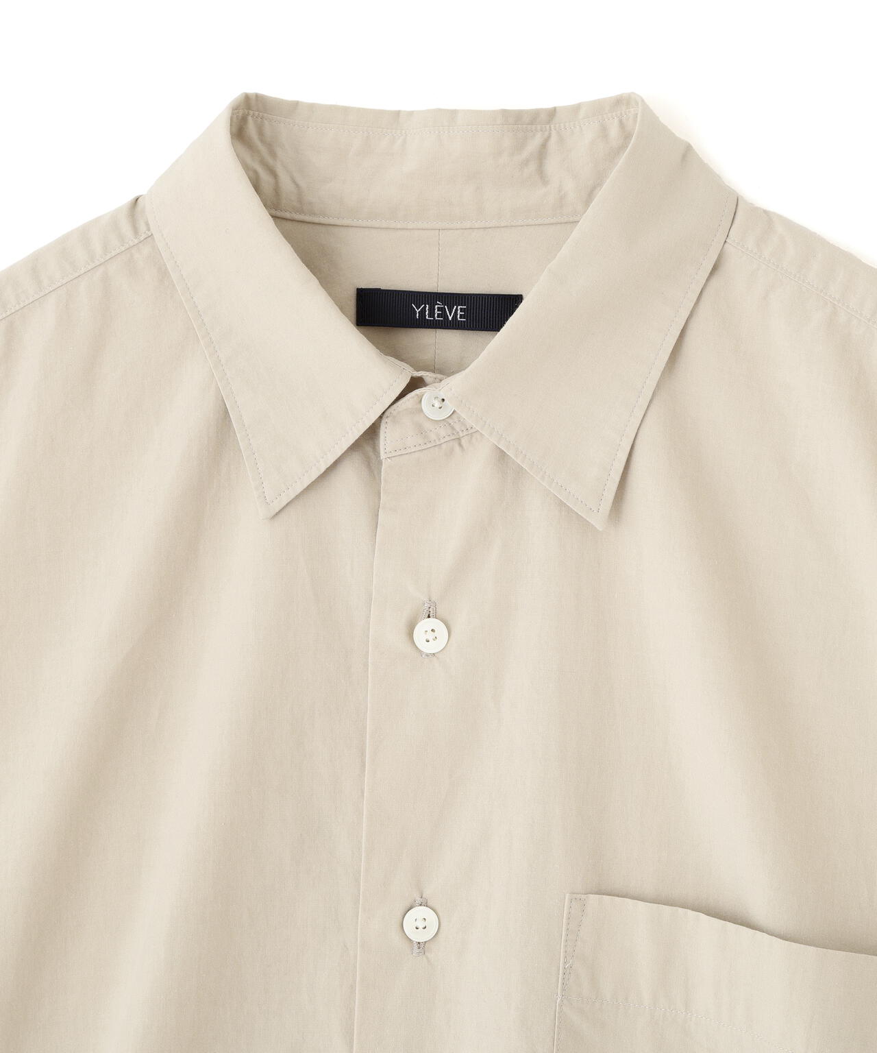 YLEVE / COTTON SILK TYPEWRITER SHIRT | YLÈVE（イレーヴ） ｜【公式