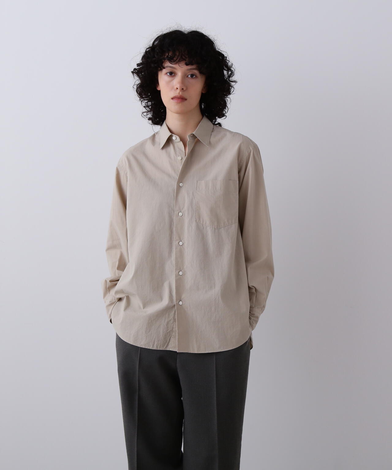 YLEVE / COTTON SILK TYPEWRITER SHIRT | YLÈVE（イレーヴ） ｜【公式