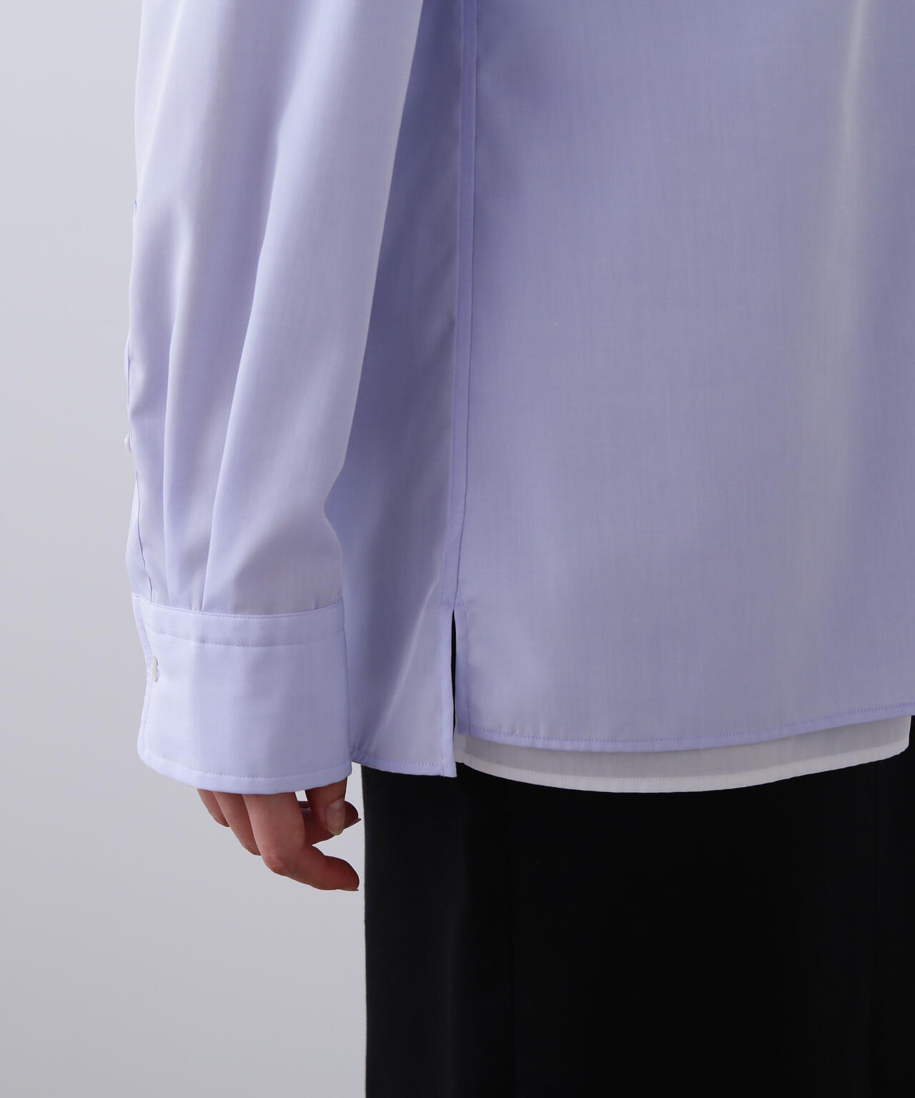 YLEVE / COTTON BROAD CLOTH LAYERED SHIRT | YLÈVE（イレーヴ