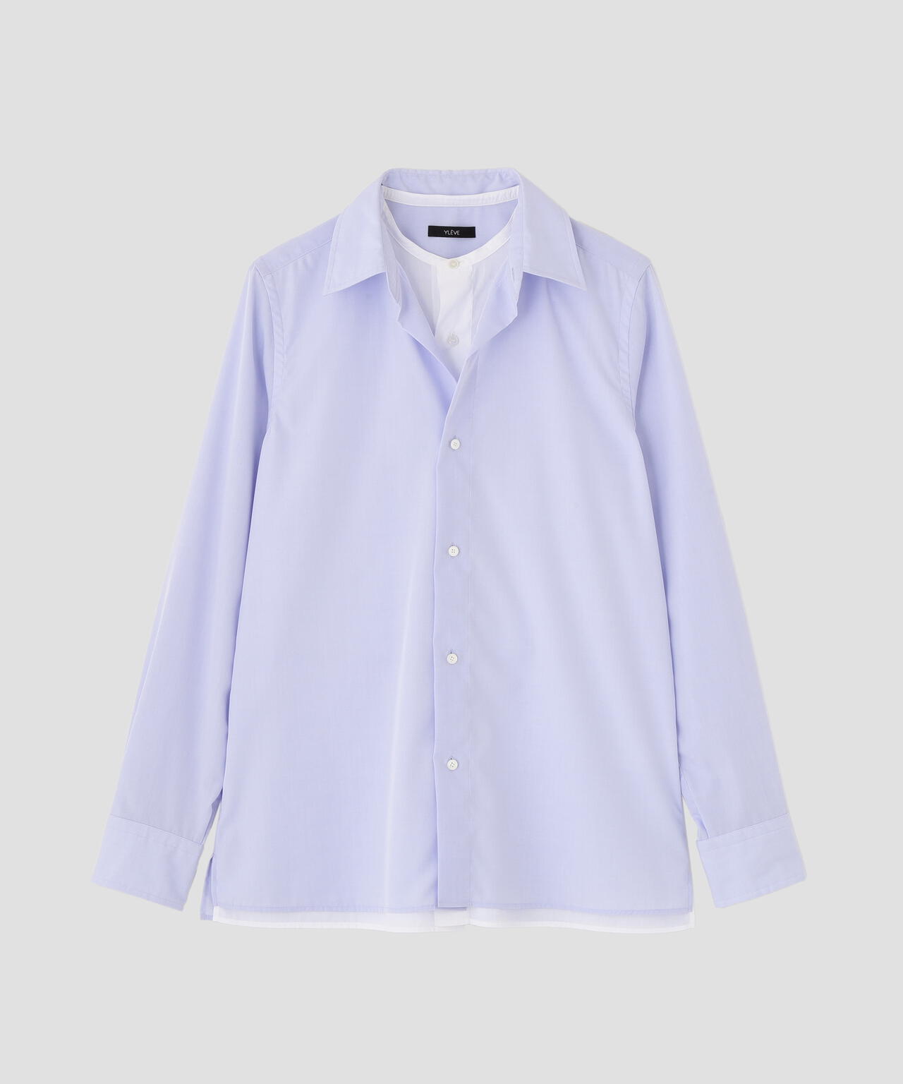 YLEVE / COTTON BROAD CLOTH LAYERED SHIRT | YLÈVE（イレーヴ