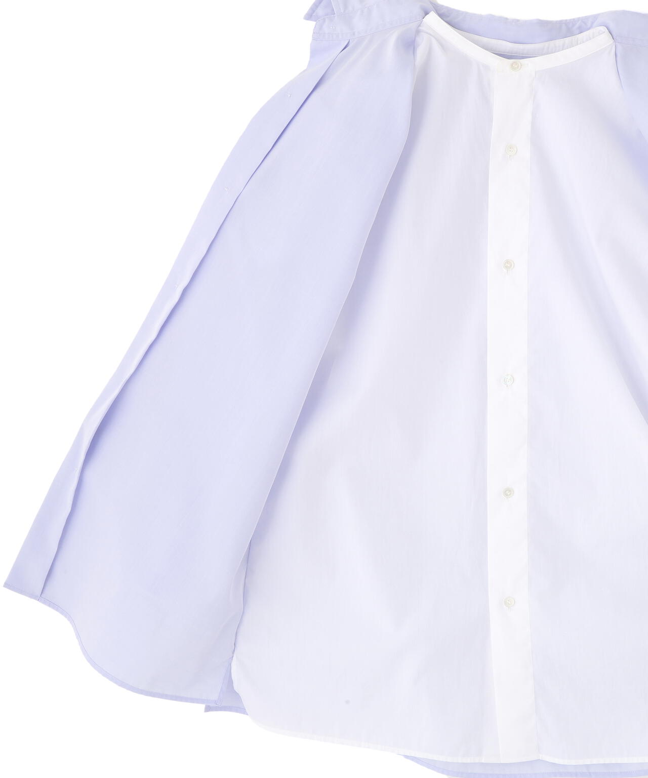 YLEVE / COTTON BROAD CLOTH LAYERED SHIRT | YLÈVE（イレーヴ