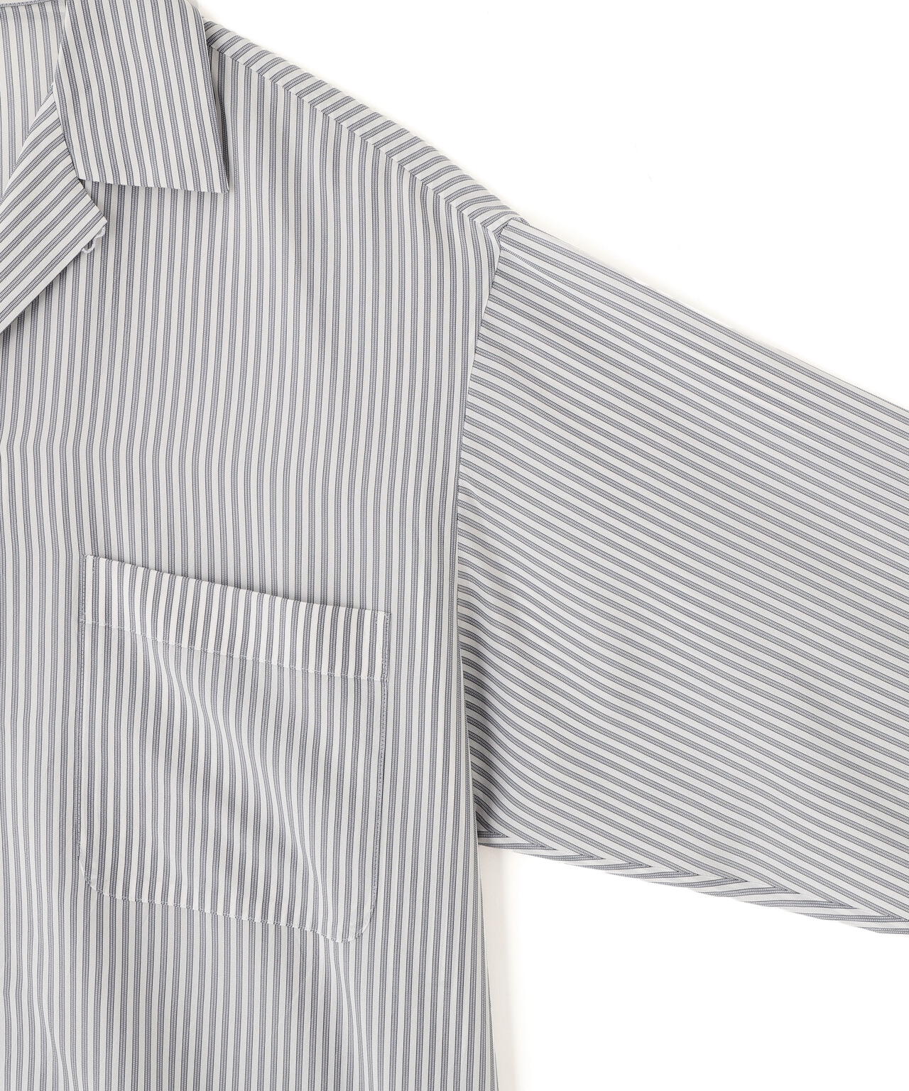 YLEVE / ACETATE CUPRA STRIPE PAJAMA SHIRT