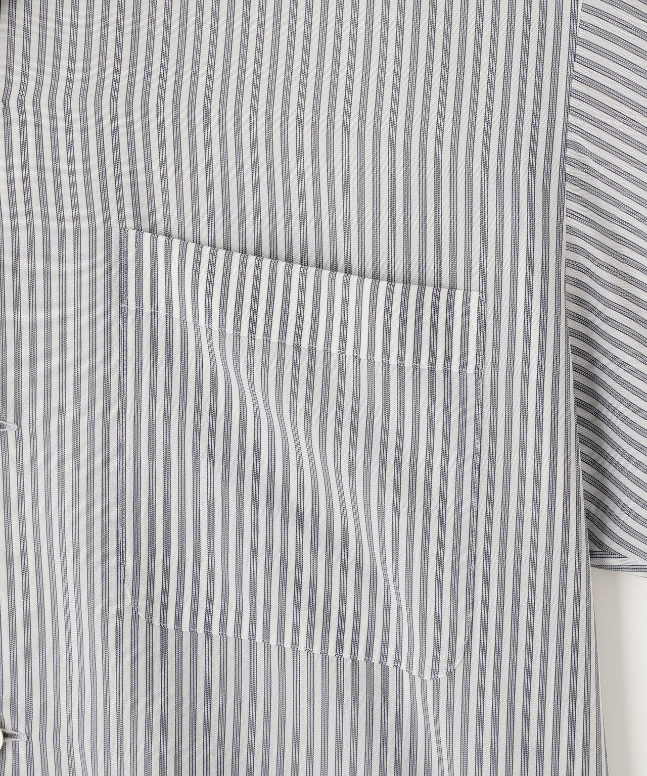 YLEVE / ACETATE CUPRA STRIPE PAJAMA SHIRT