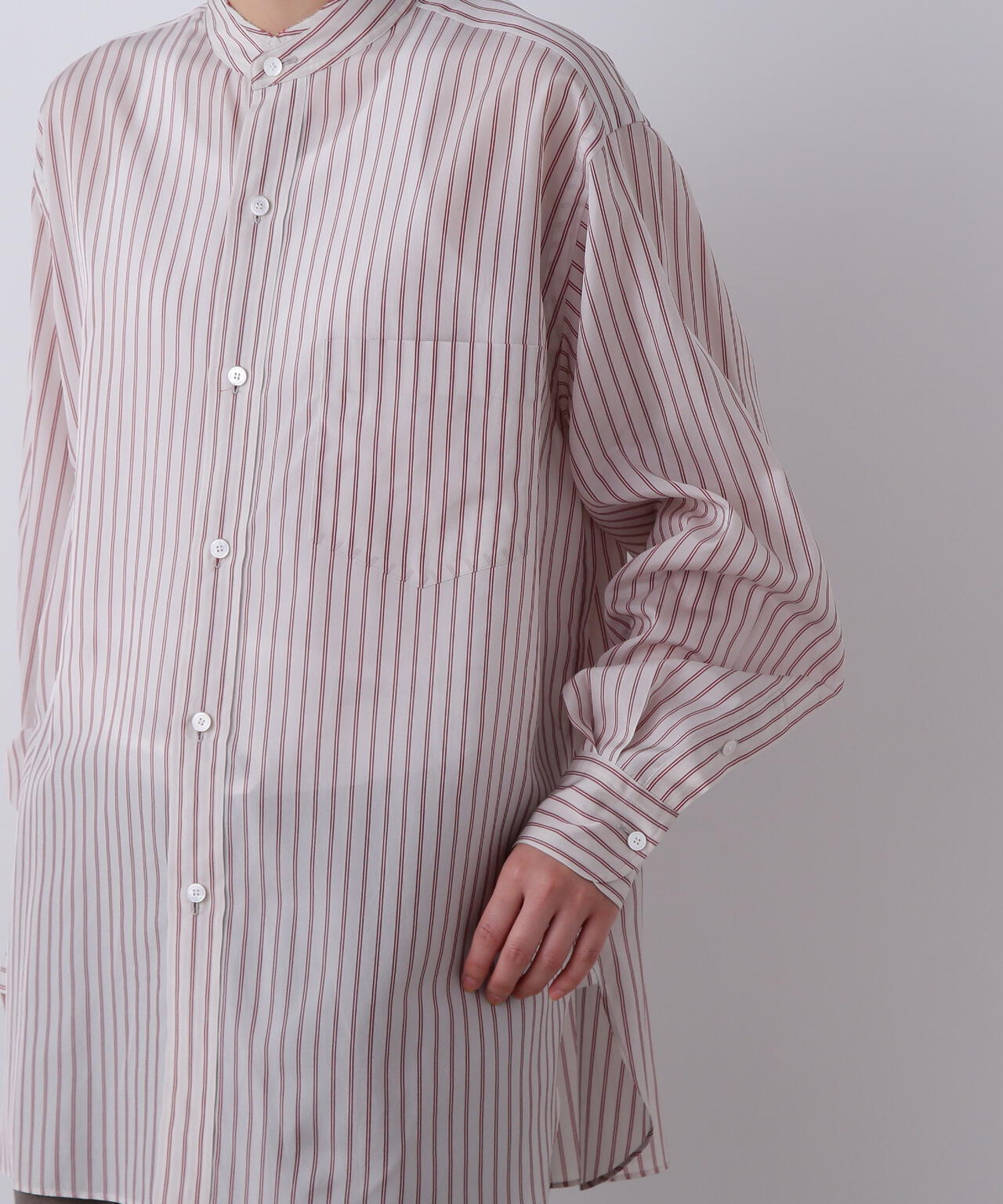 YLEVE / ACETATE CUPRA STRIPE SHIRT | YLÈVE（イレーヴ） ｜【公式