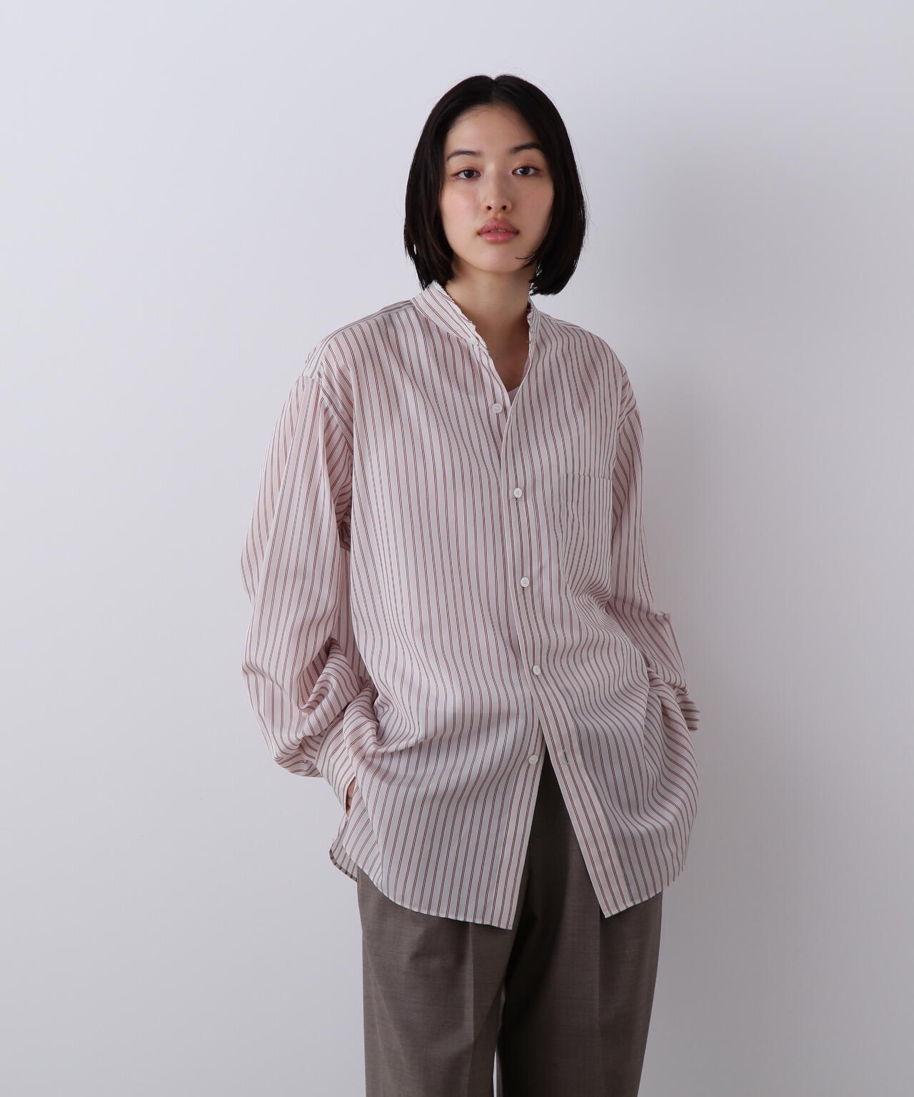 YLEVE / ACETATE CUPRA STRIPE SHIRT | YLÈVE（イレーヴ） ｜【公式