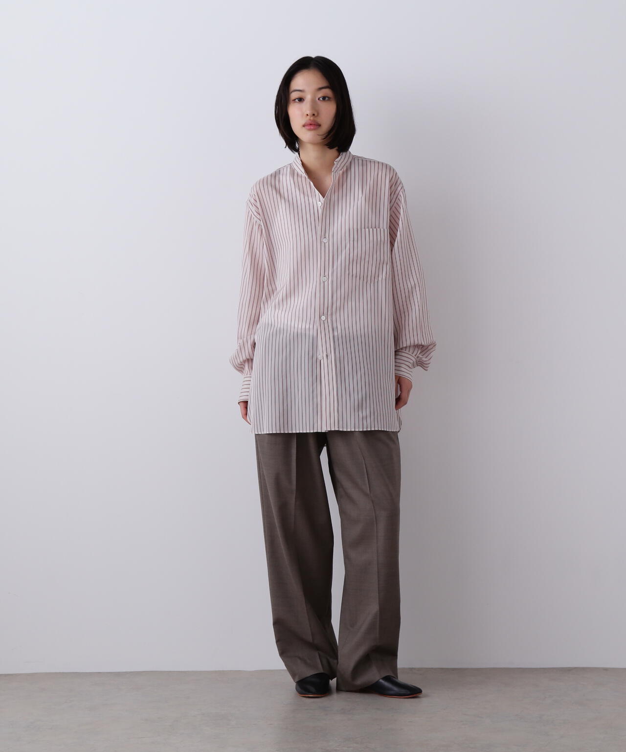YLEVE / ACETATE CUPRA STRIPE SHIRT | YLÈVE（イレーヴ） ｜【公式