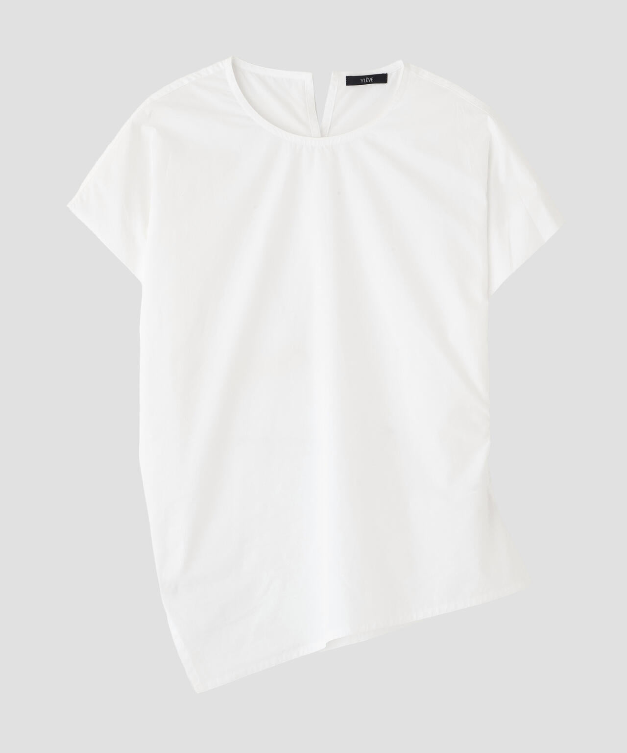 YLEVE / FINX COTTON WEATHER ASYMMETRY PULLOVER SHIRT | YLÈVE