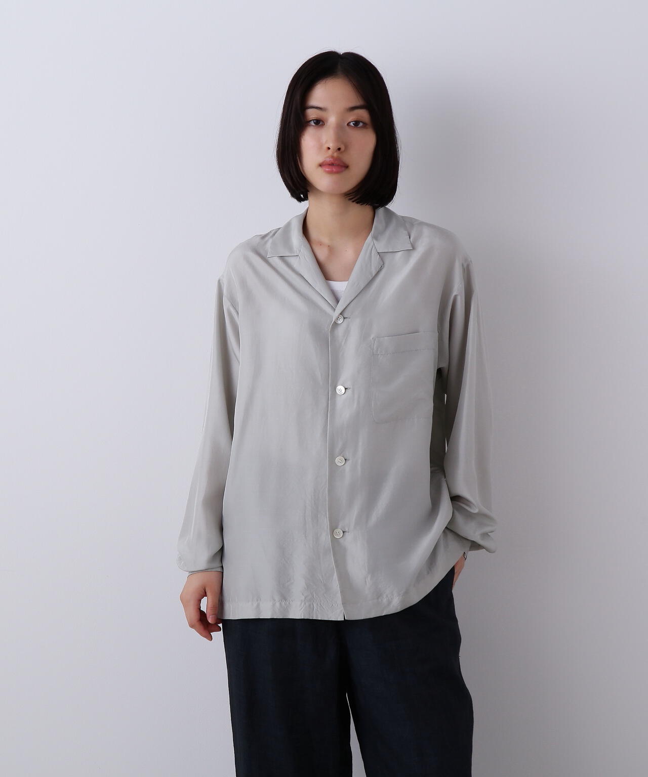 YLEVE / SILK HABUTAE PAJAMA SHIRT | YLÈVE（イレーヴ） ｜【公式