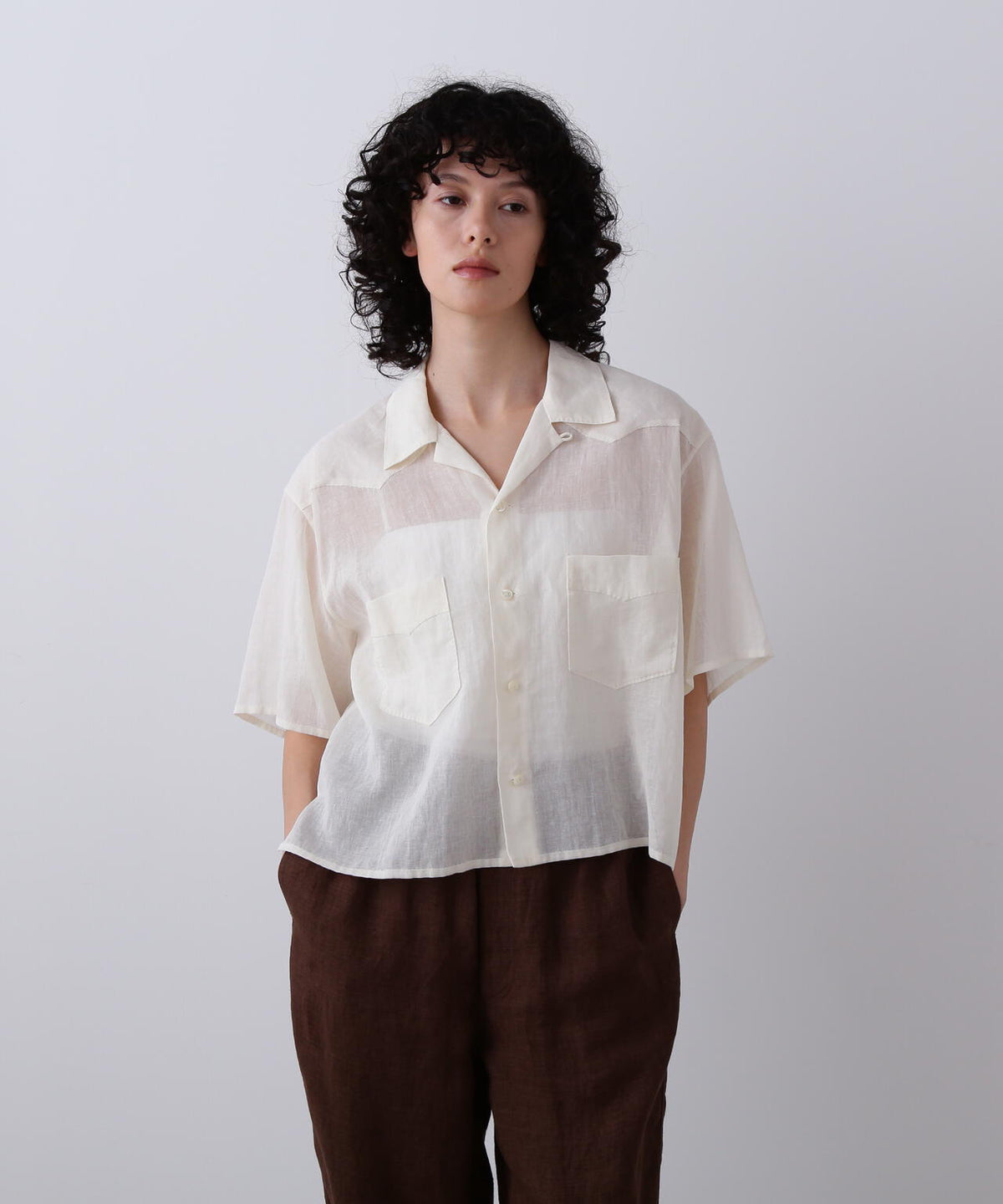 YLEVE / COTTON RAMIE VOILE HAND STITCH SHIRT | YLÈVE（イレーヴ 