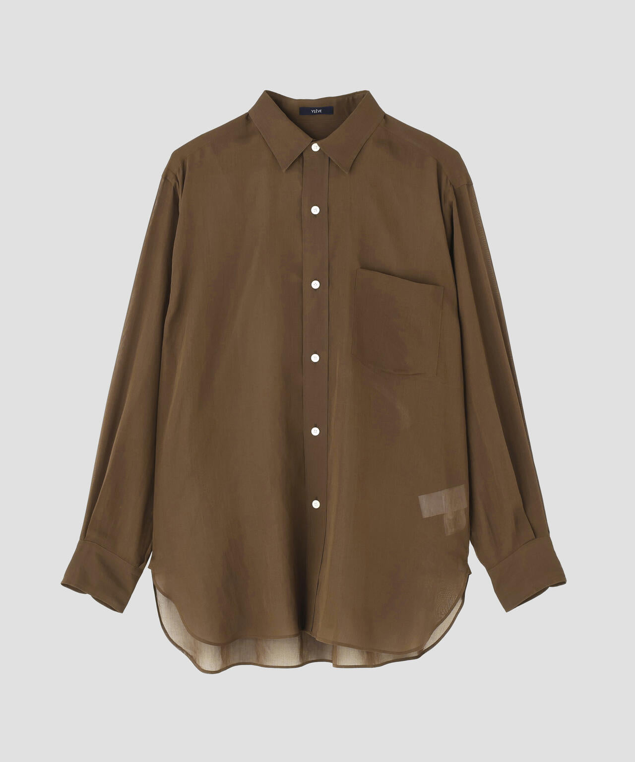 YLEVE / COTTON VOILE LAWN LONG SLEEVE SHIRT