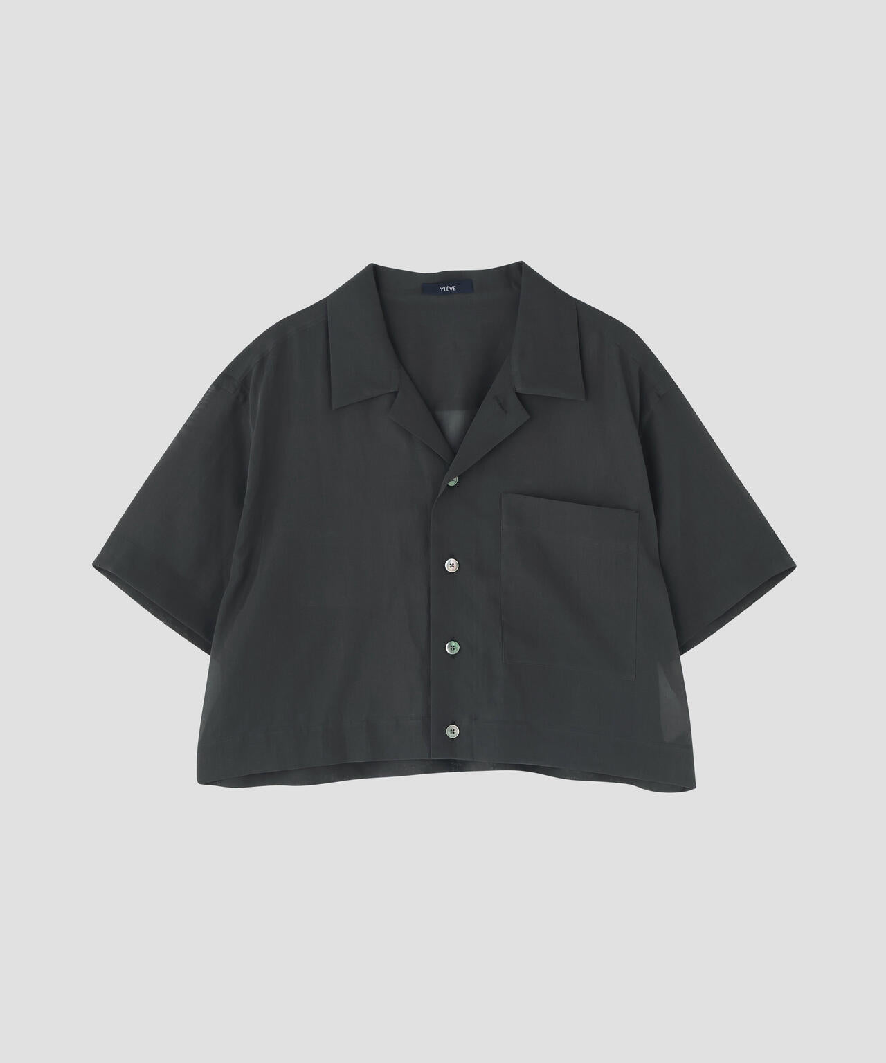 YLEVE イレーヴ　ショート丈　シャツ YLEVE / COTTON VOILE LAWN SHORT SLEEVE SHIRT | YLÈVE（イレーヴ